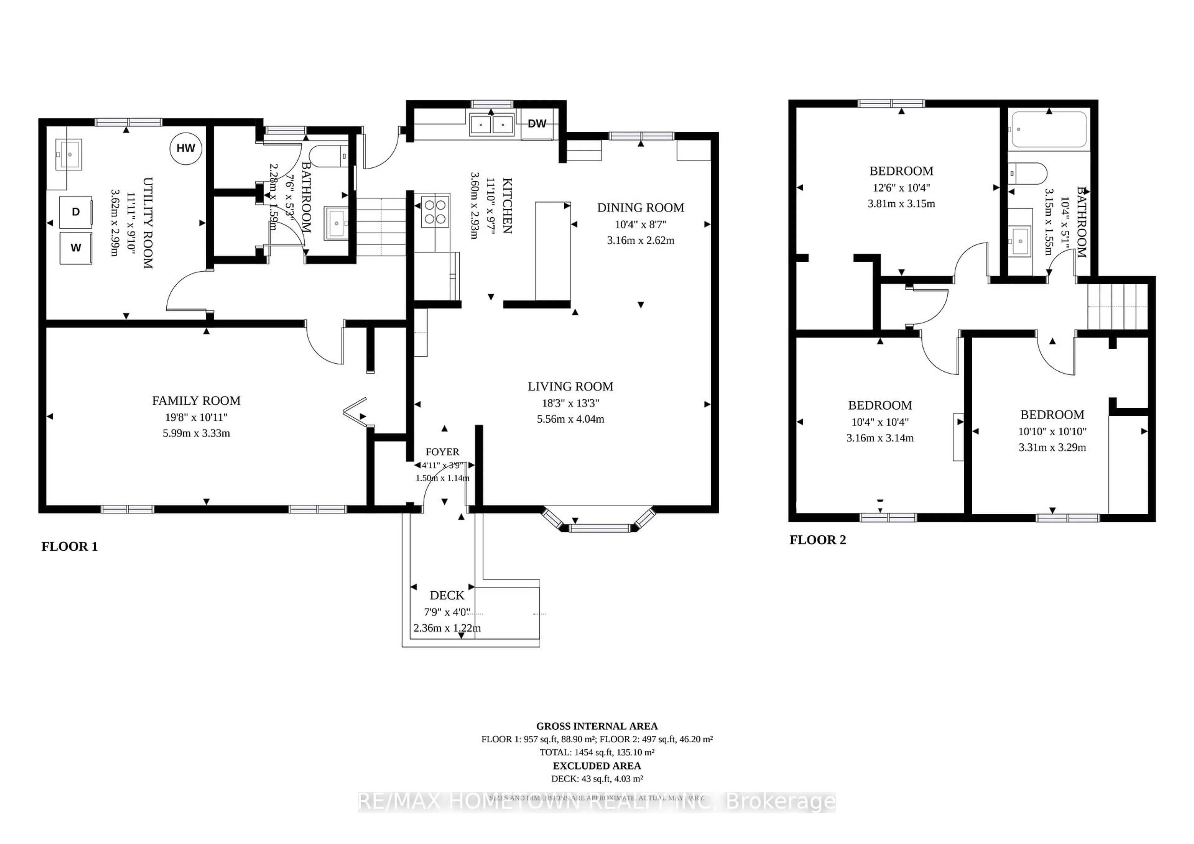 Floor plan for 1257 Peden Blvd, Brockville Ontario K6V 3K5
