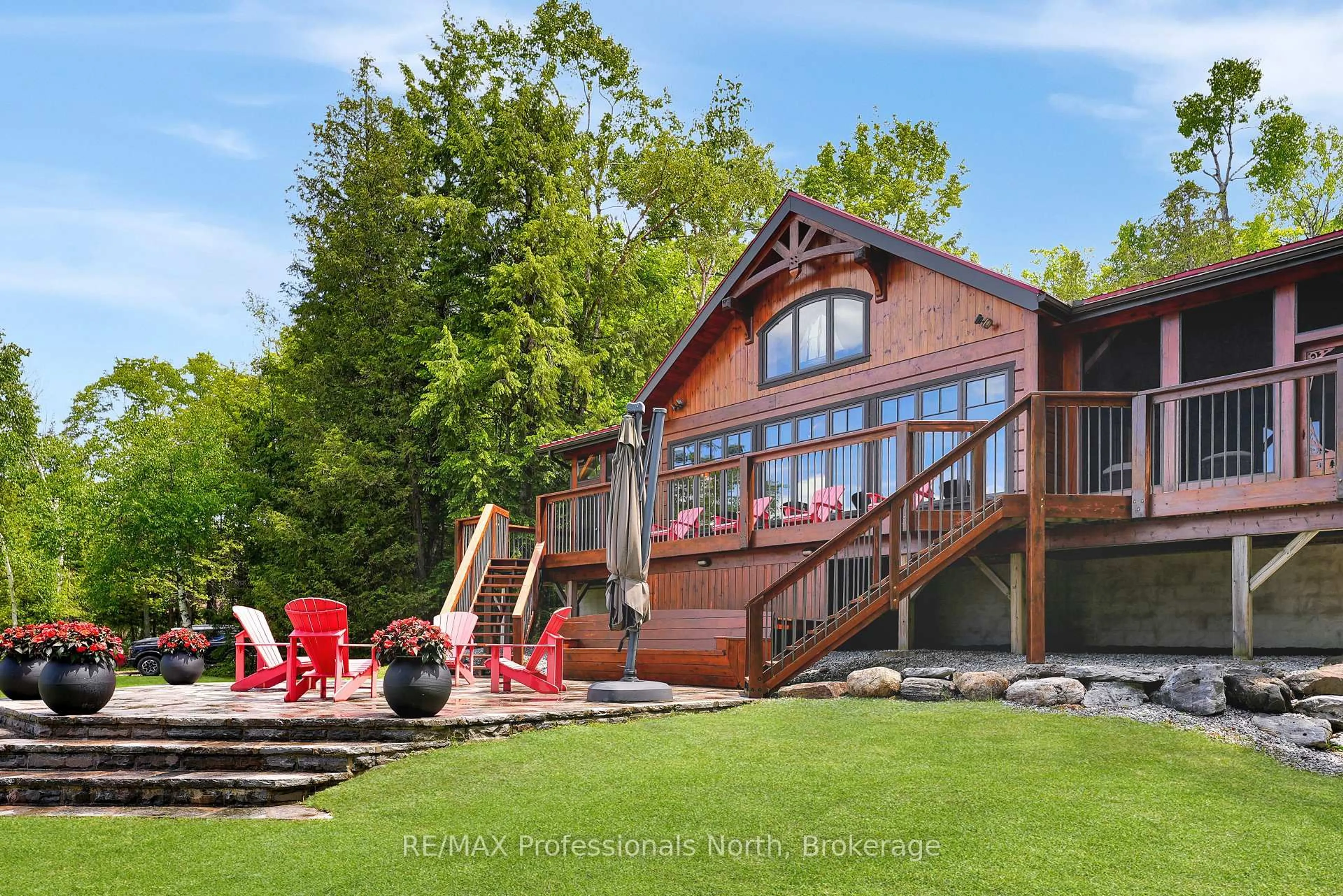 Home with brick exterior material, water/lake/river/ocean view for 334 East Clear Bay Rd, Trent Lakes Ontario K0M 2A0