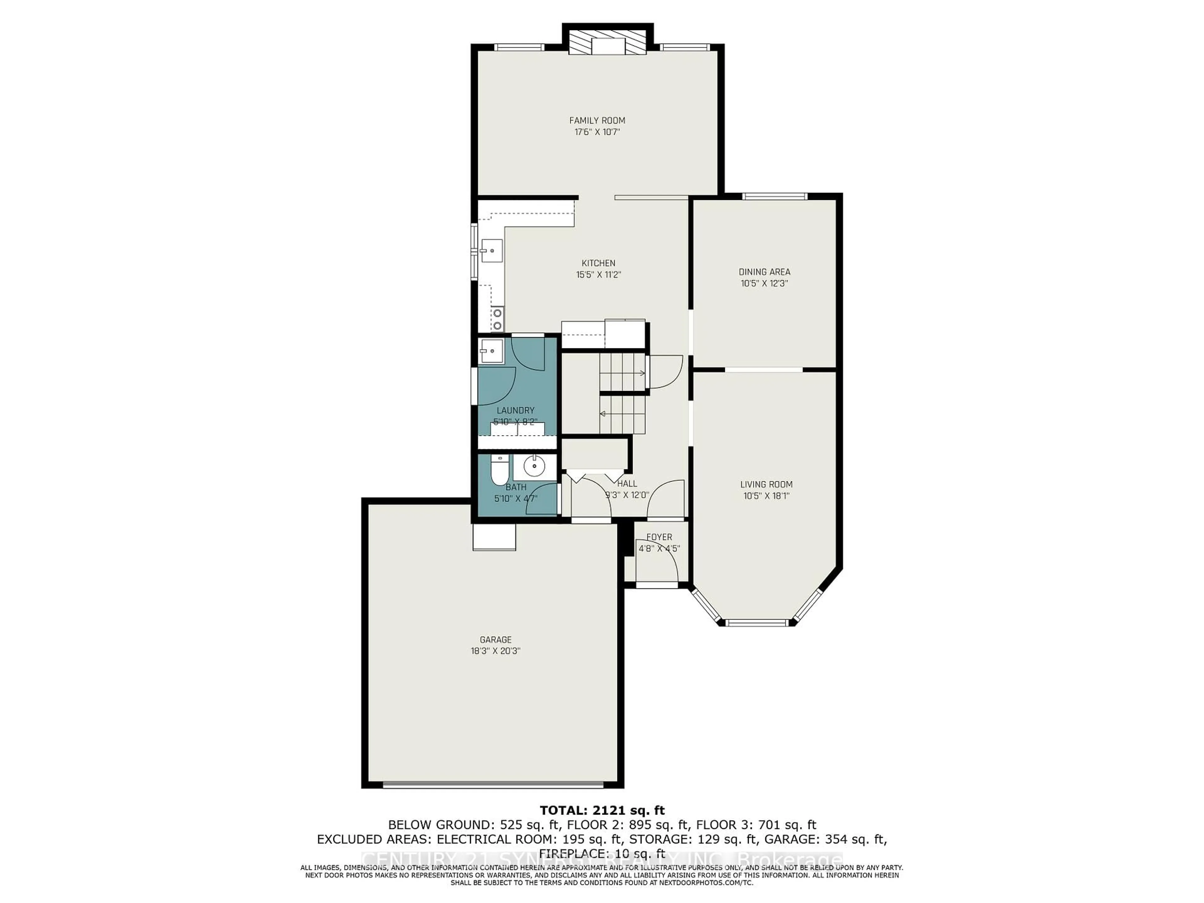 Floor plan for 6415 VISENEAU Dr, Ottawa Ontario K1C 5J2
