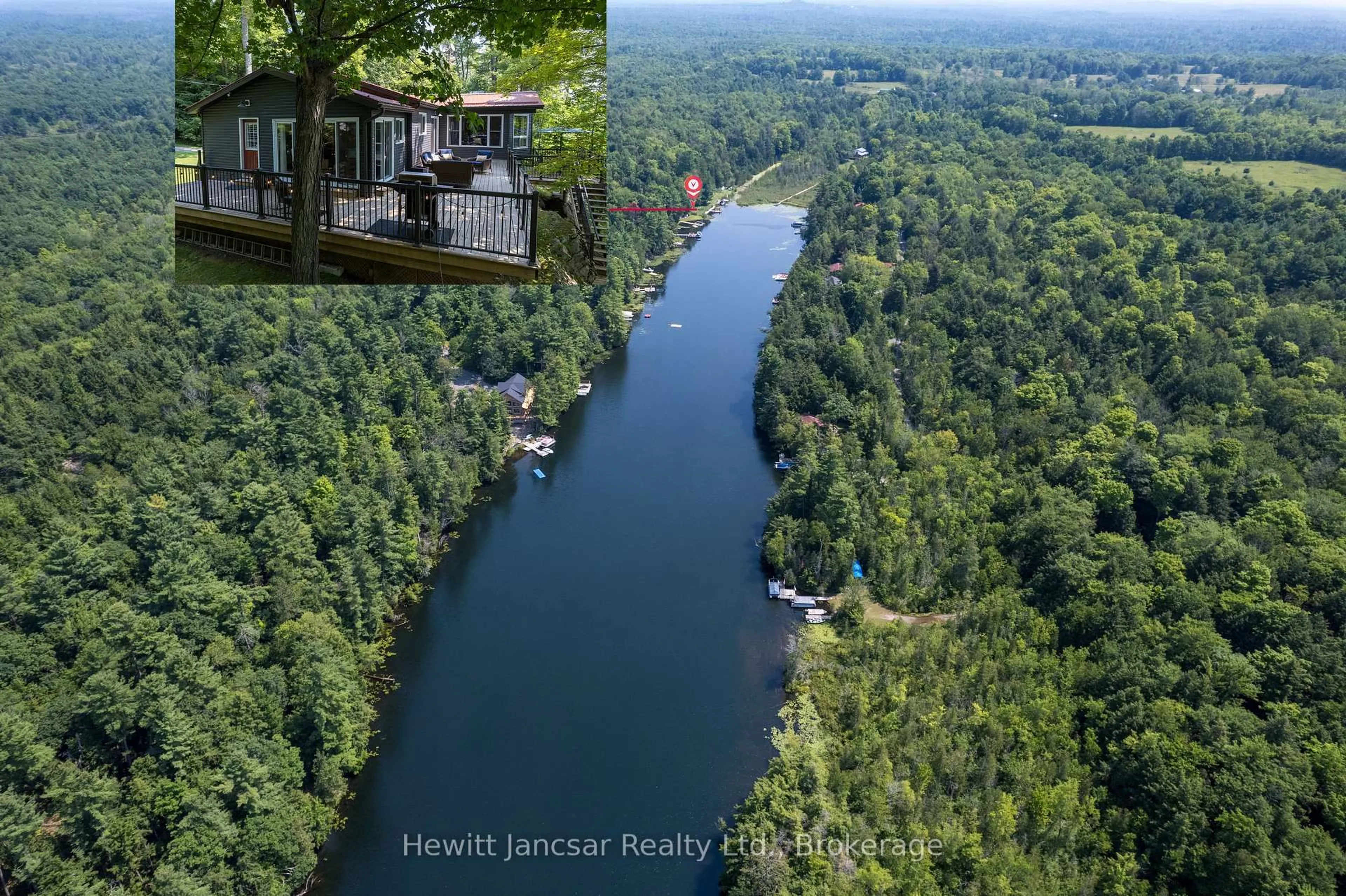 A pic from outside/outdoor area/front of a property/back of a property/a pic from drone, water/lake/river/ocean view for 126 FIRE ROUTE 67, Havelock-Belmont-Methuen Ontario K0L 1Z0