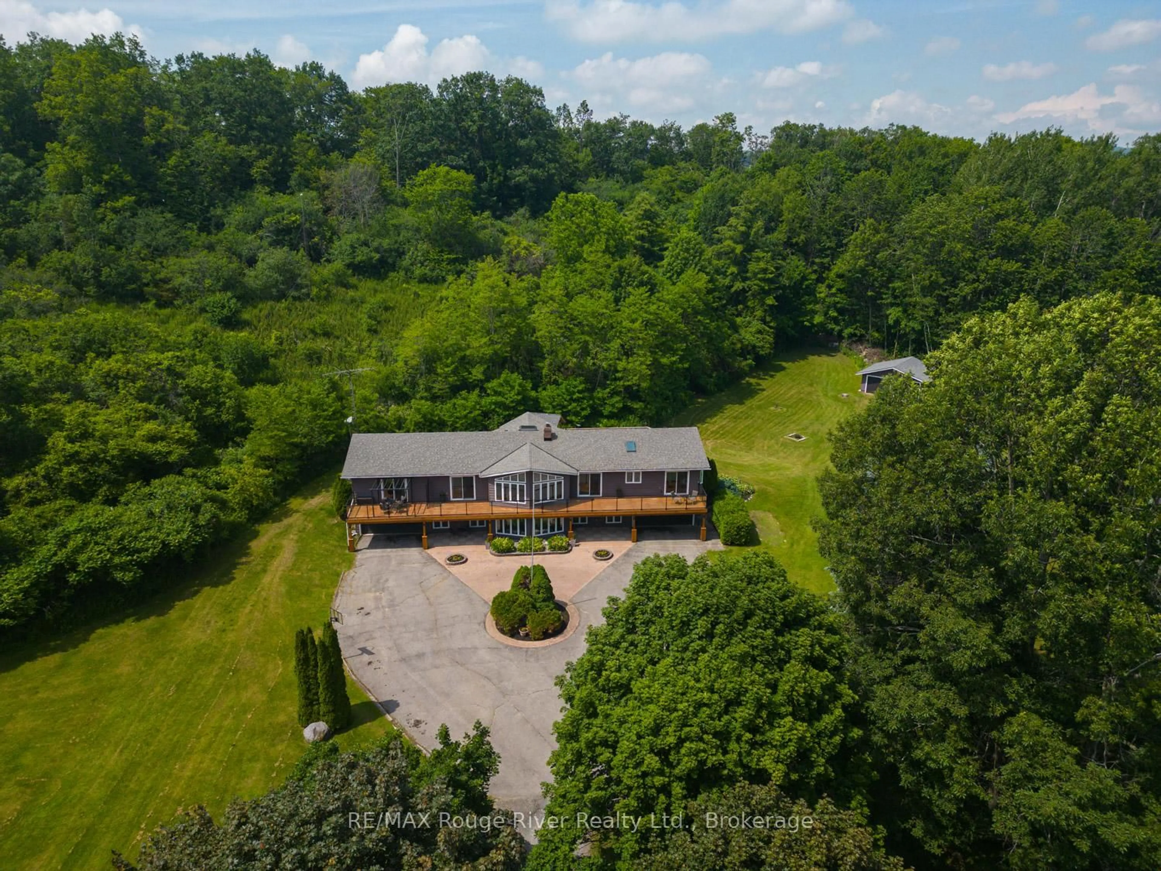 A pic from outside/outdoor area/front of a property/back of a property/a pic from drone, unknown for 9780 County 2 Rd, Hamilton Township Ontario K9A 4J8