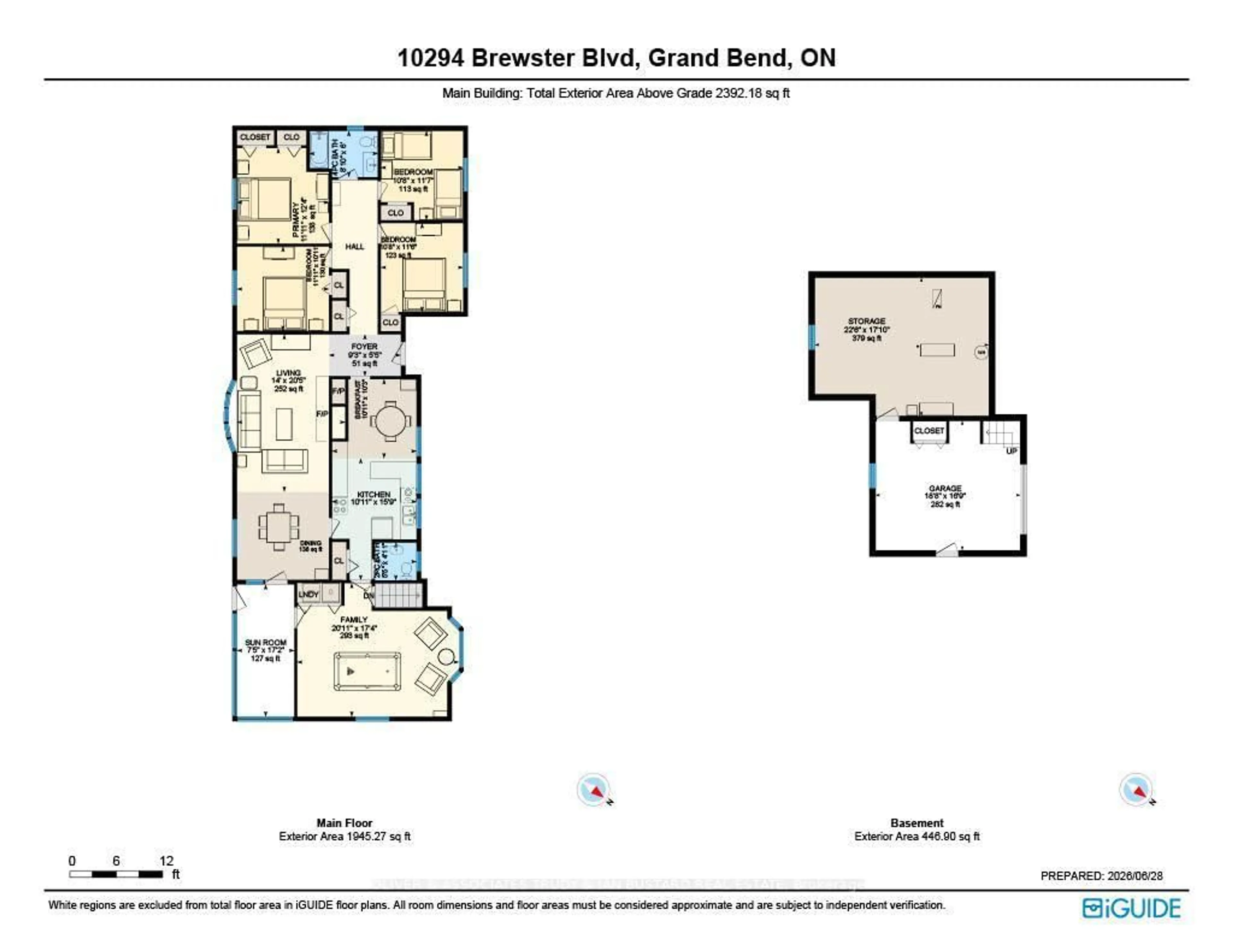 Floor plan for 10294 Brewster Blvd, Lambton Shores Ontario N0M 1T0