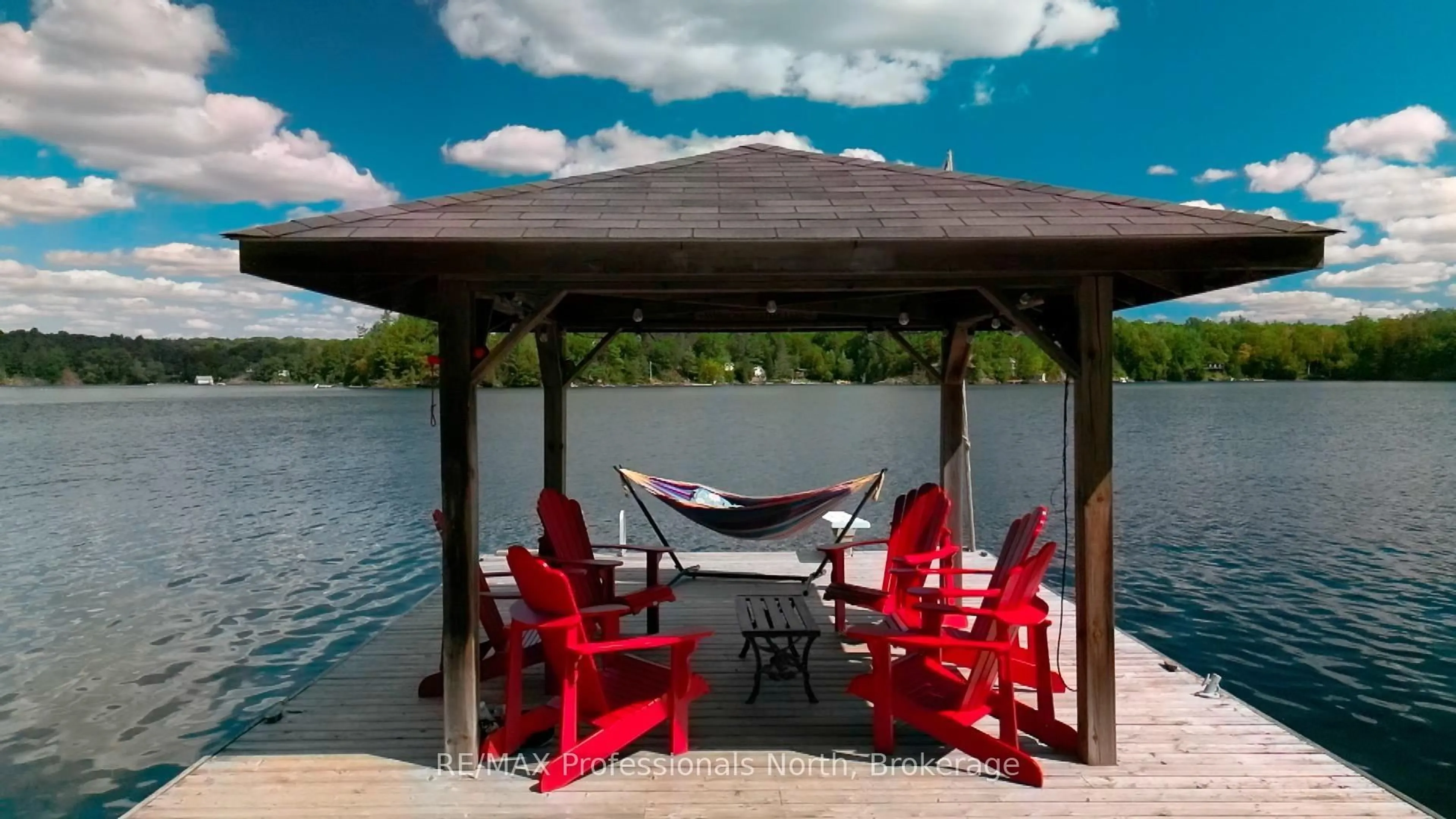 Patio, water/lake/river/ocean view for 1272 Grierson Tr, Minden Hills Ontario K0M 2K0