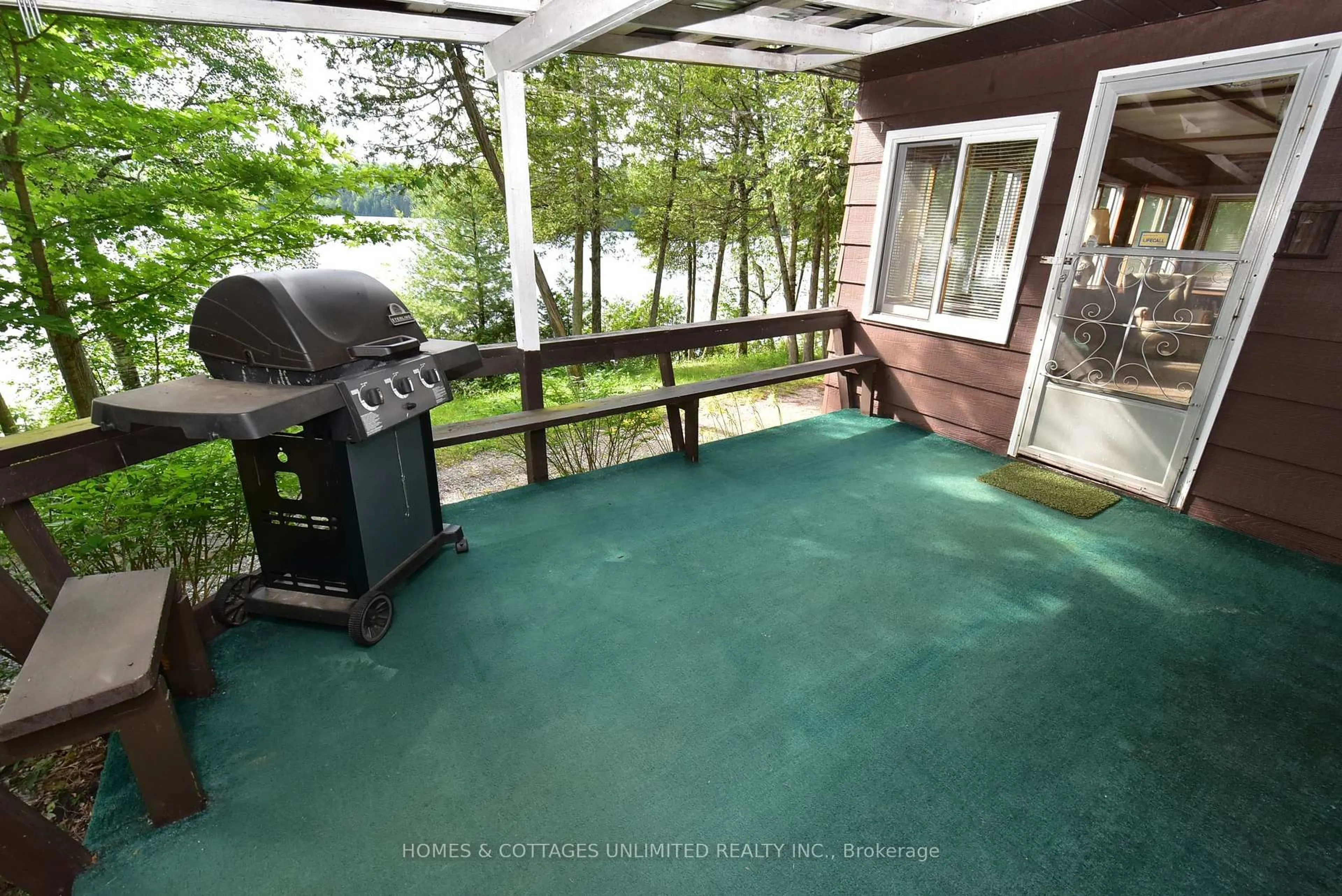Patio, water/lake/river/ocean view for 1165A Paynes Lane, Ompah Ontario K0H 2J0