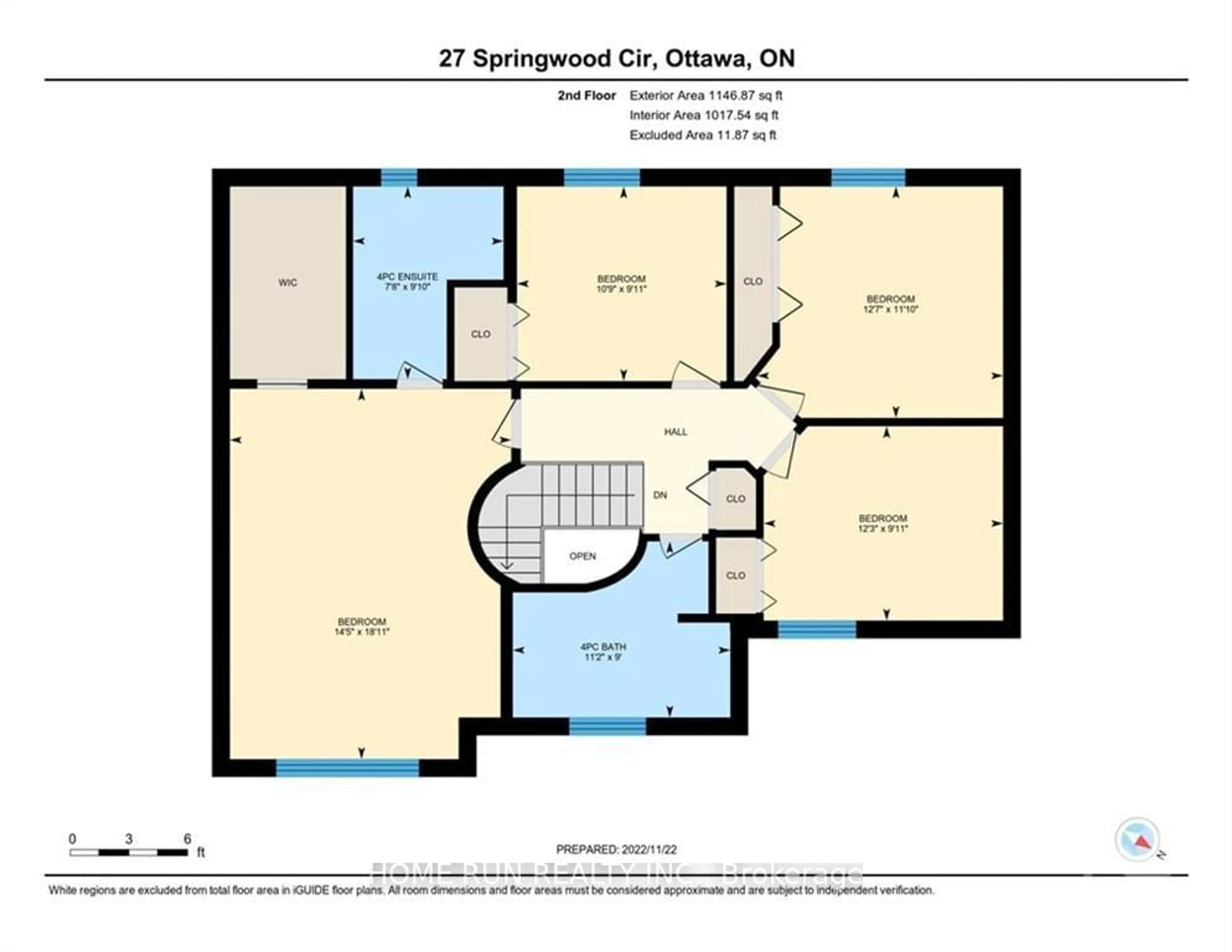 Floor plan for 27 Springwood Circ, Stittsville Ontario K2S 1E2