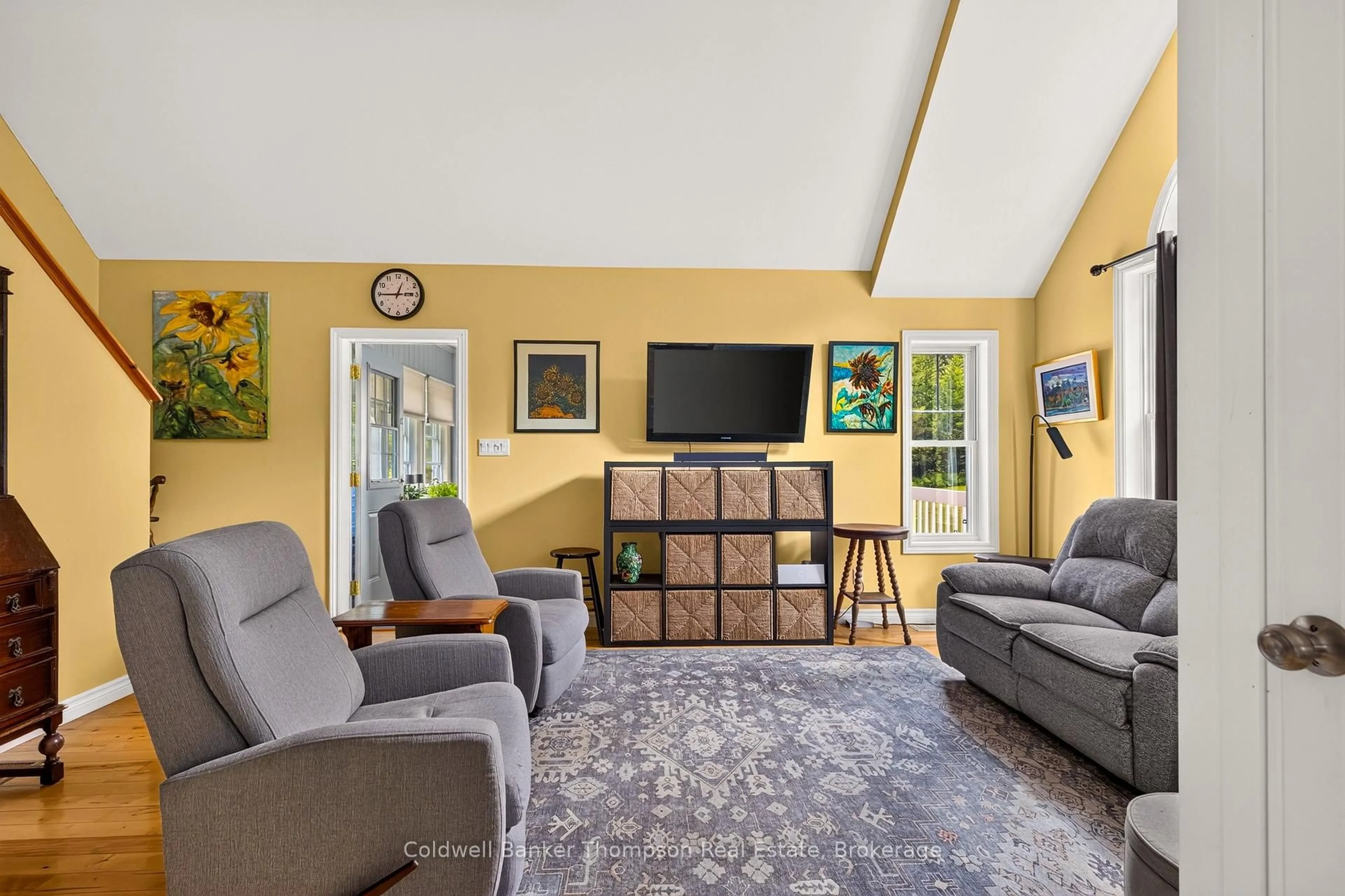Living room with furniture, unknown for 3425 Brunel Rd, Lake of Bays Ontario P1H 2J3