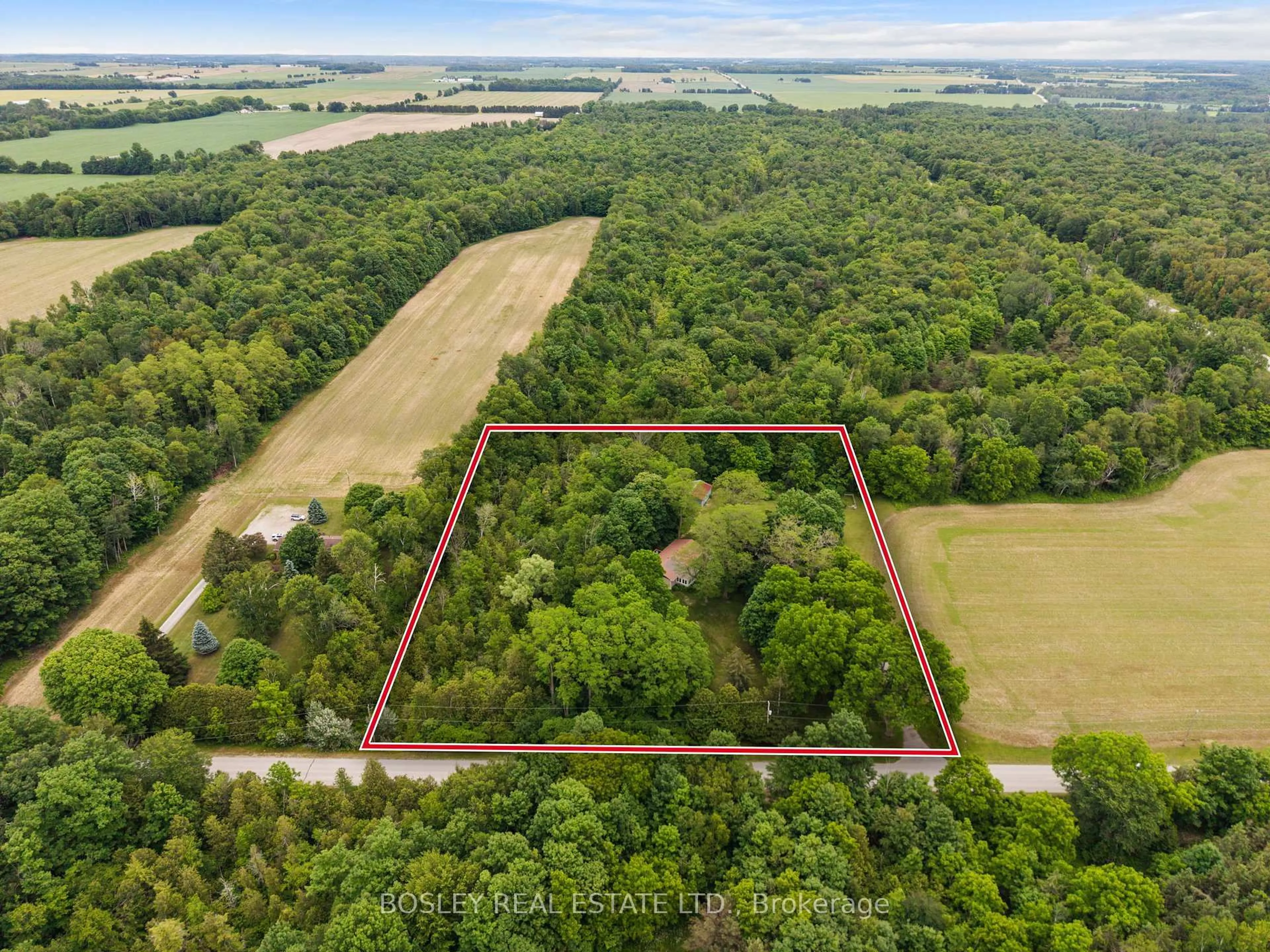 A pic from outside/outdoor area/front of a property/back of a property/a pic from drone, forest/trees view for 77446 Orchard Line, Central Huron Ontario N0M 1G0