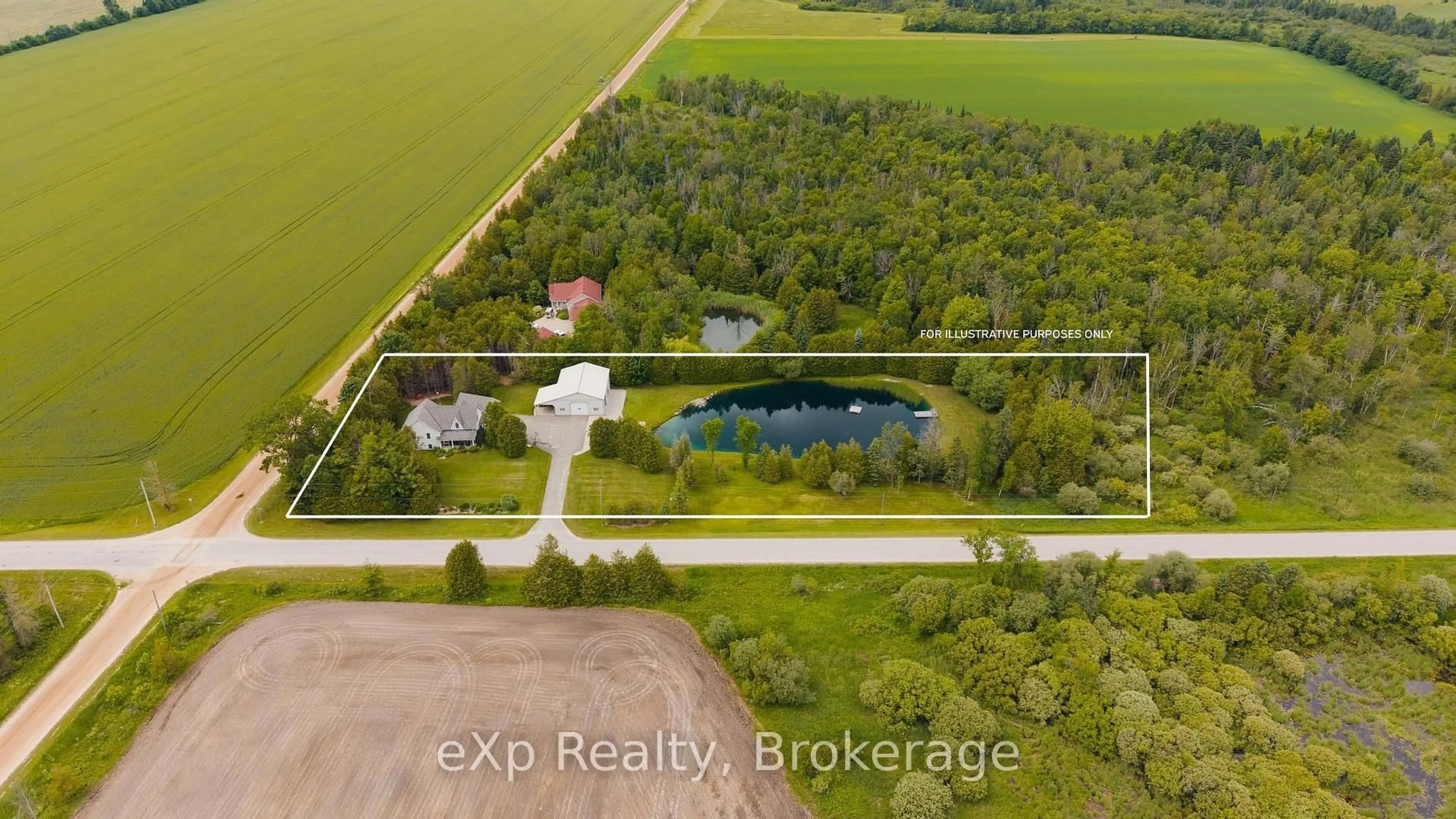 A pic from outside/outdoor area/front of a property/back of a property/a pic from drone, water/lake/river/ocean view for 226421 Southgate 22 Rd, Southgate Ontario N0C 1B0