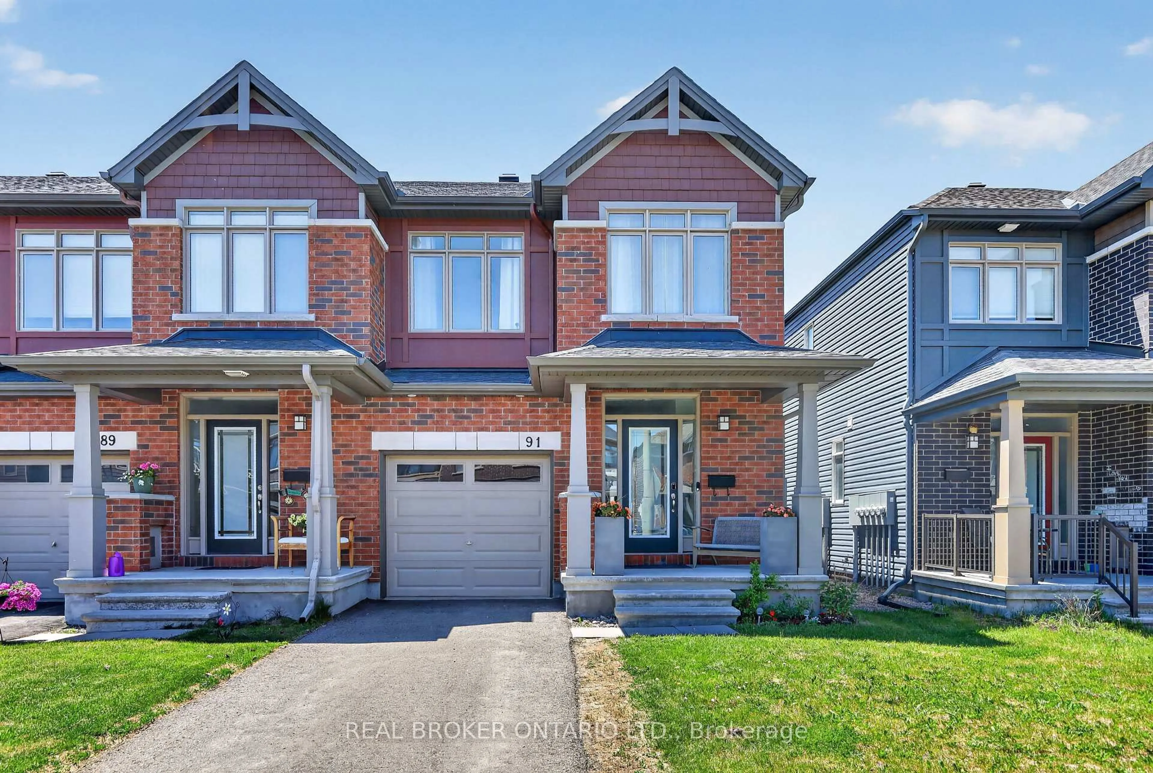 Home with brick exterior material, street for 91 Chevron Pl, Orleans Ontario K1W 0L6