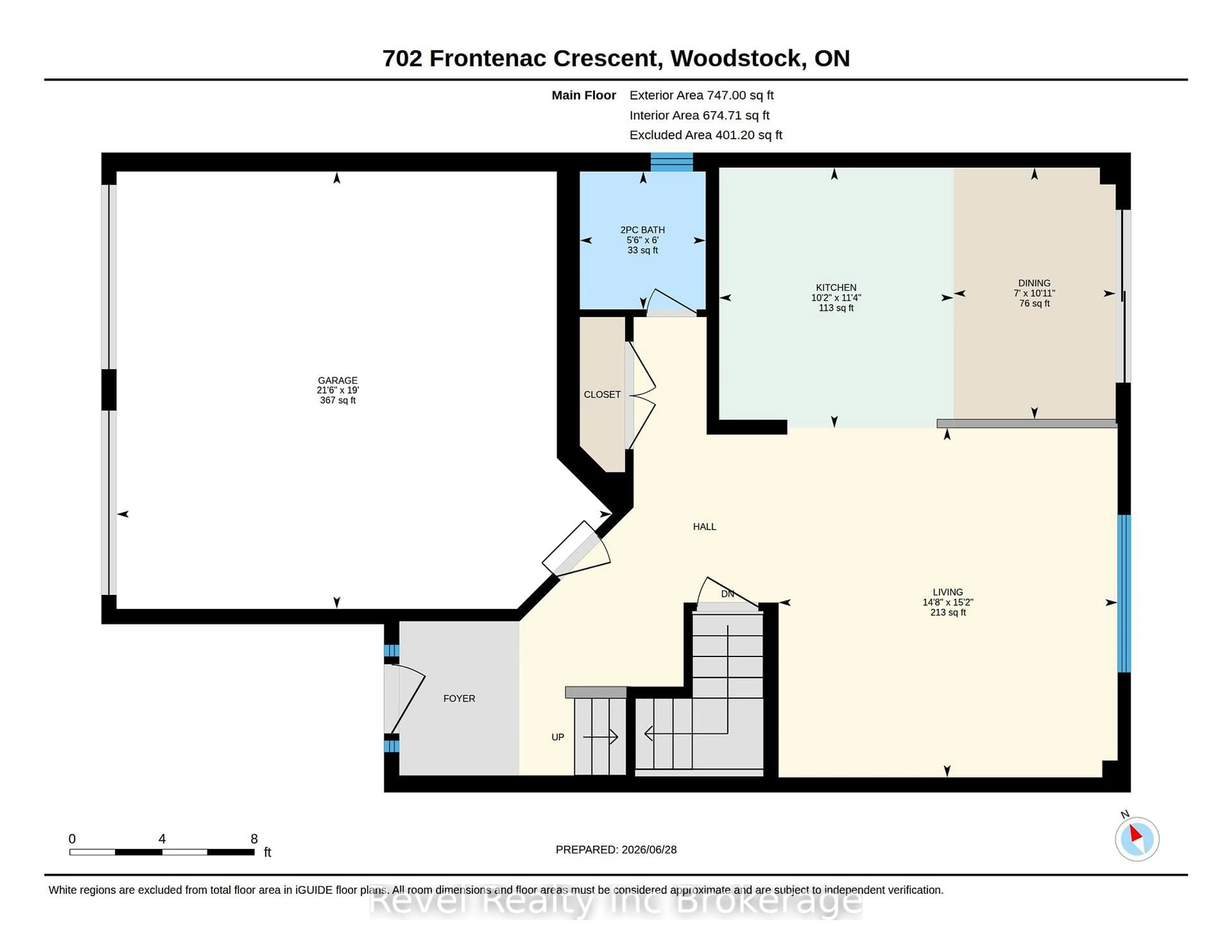 Floor plan for 702 Frontenac Cres, Woodstock Ontario N4V 0B1