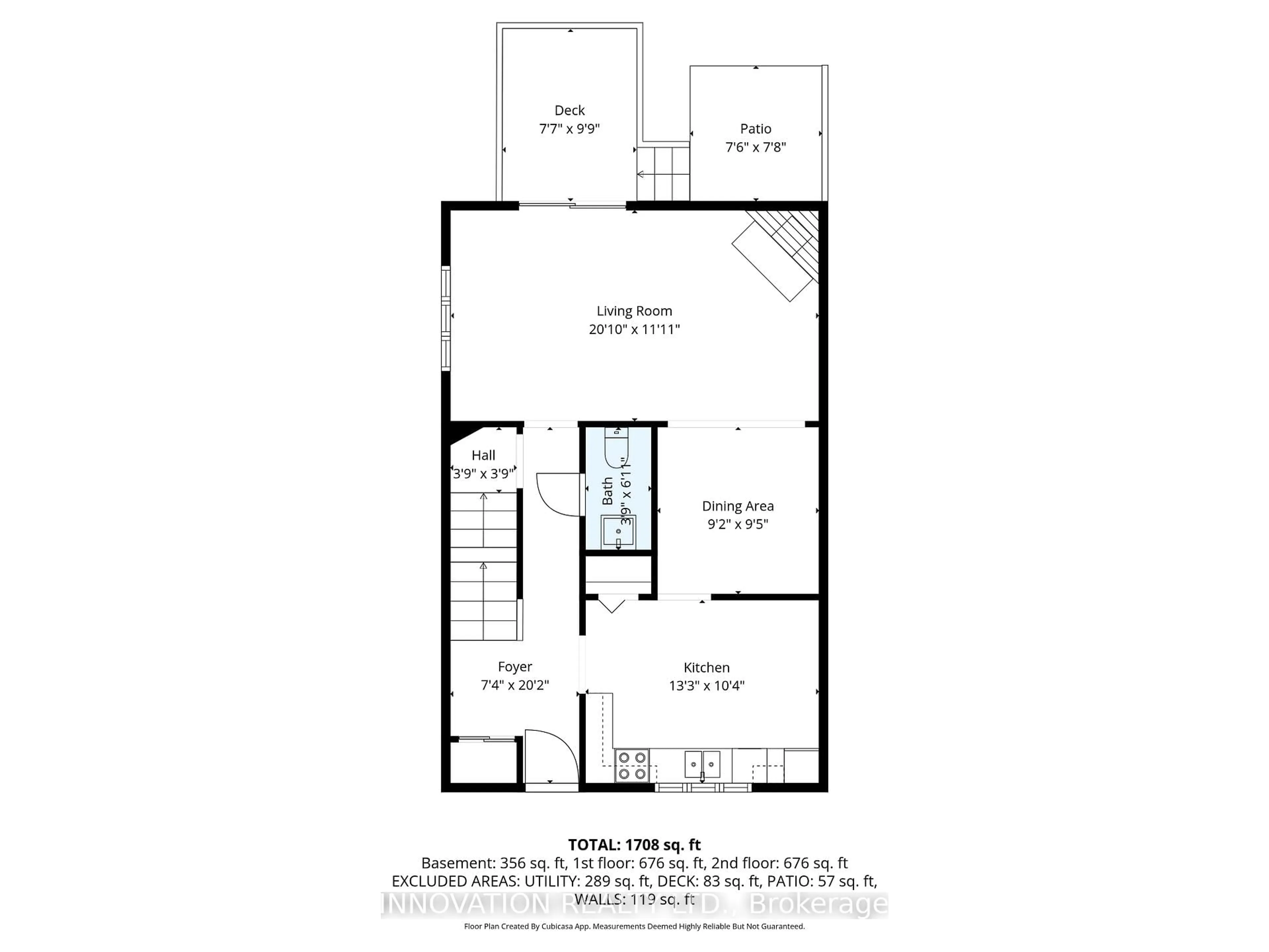 Floor plan for 1773 Bellmanor Crt, Ottawa Ontario K1T 2V6