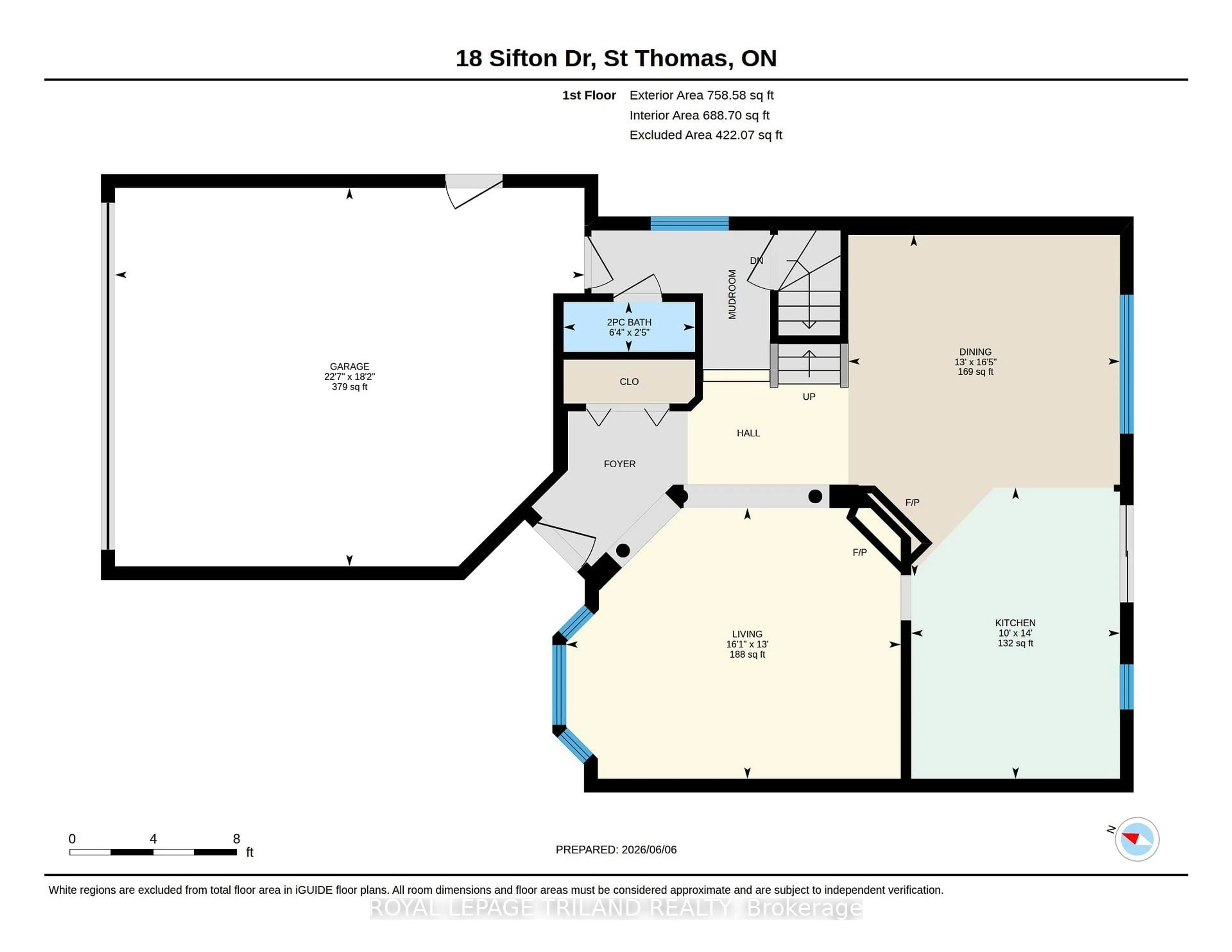 Floor plan for 18 Sifton Dr, St. Thomas Ontario N5R 6C6