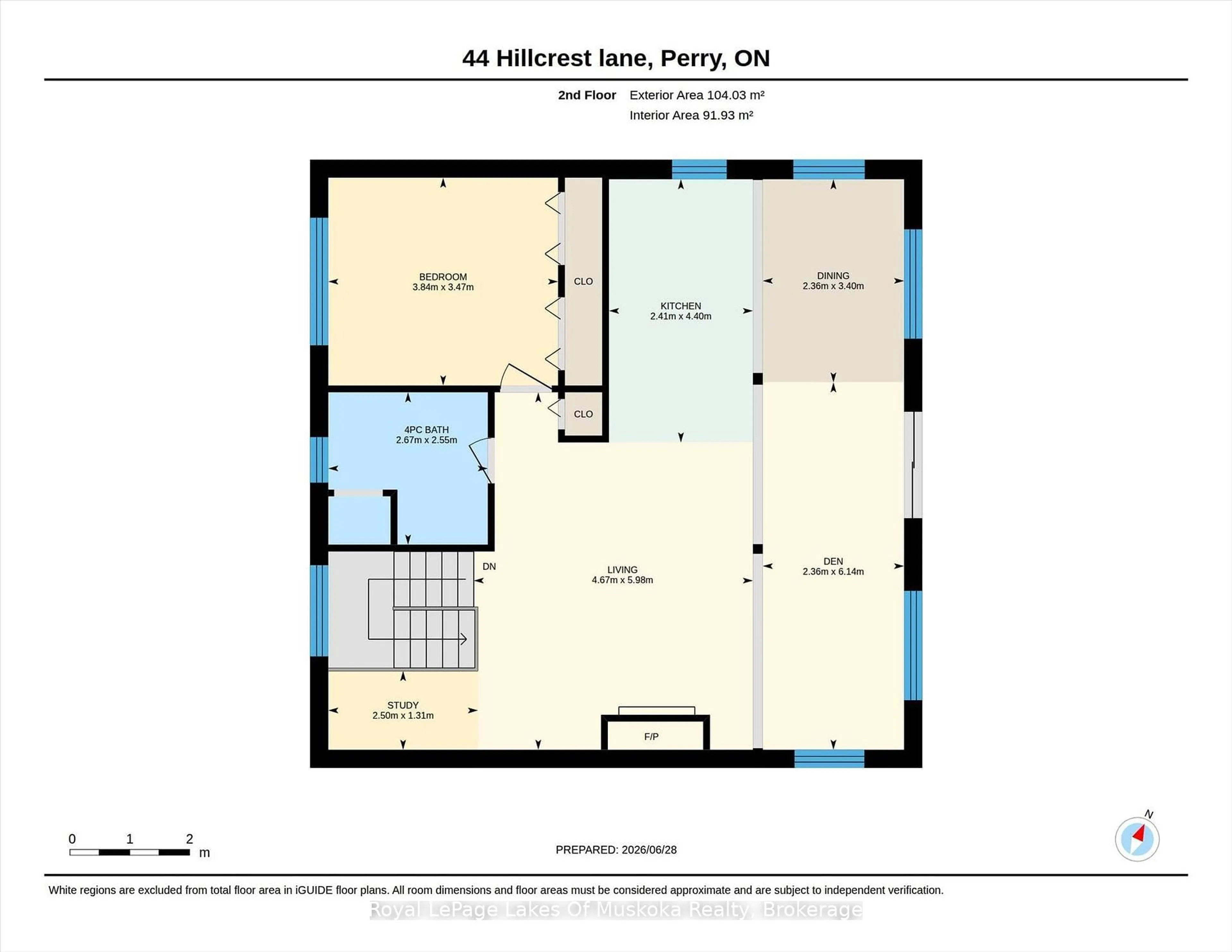 Floor plan for 44 Hillcrest Lane, Perry Ontario P0A 1J0
