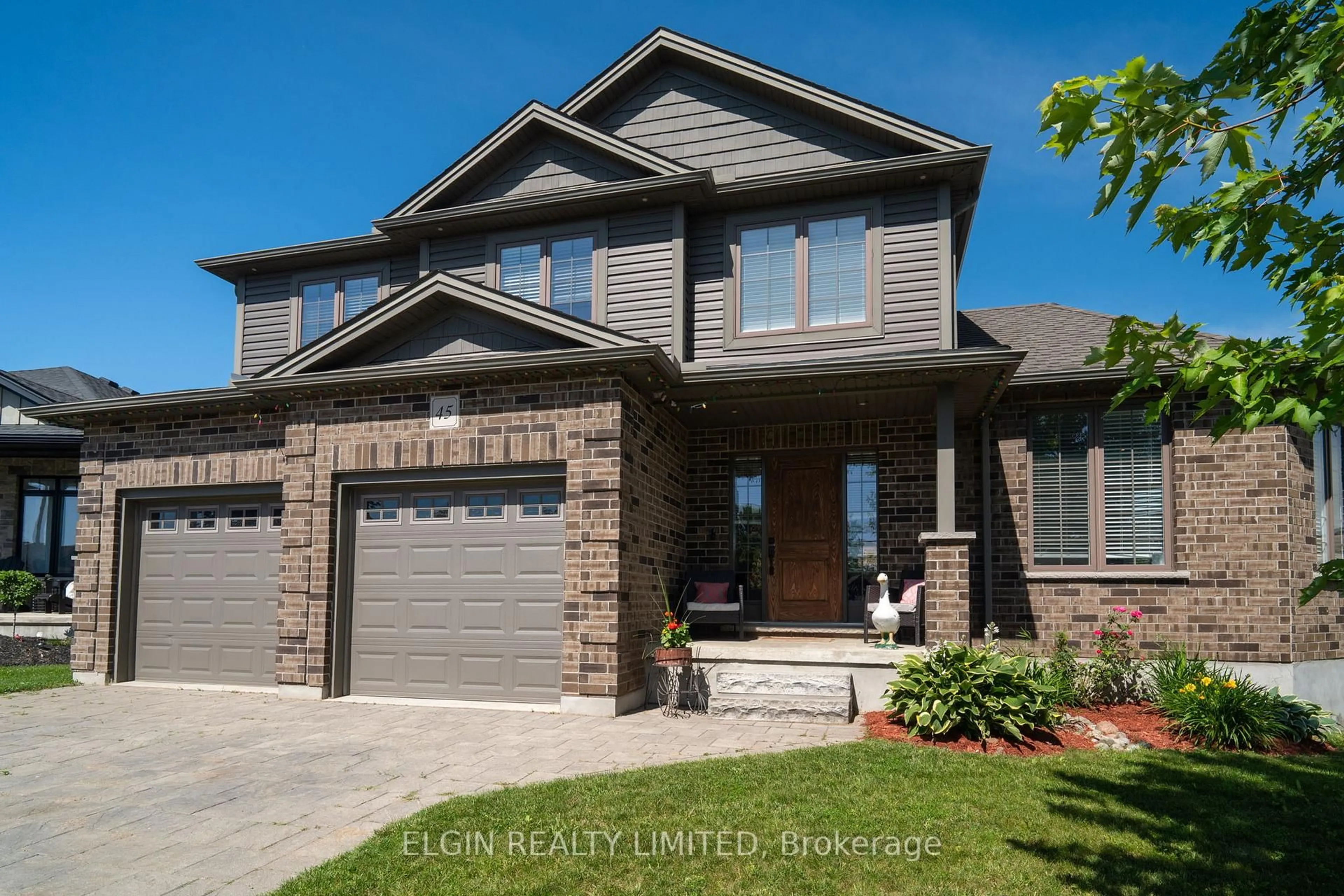 Home with brick exterior material, street for 45 Brenmar Cres, Central Elgin Ontario N0L 1B0