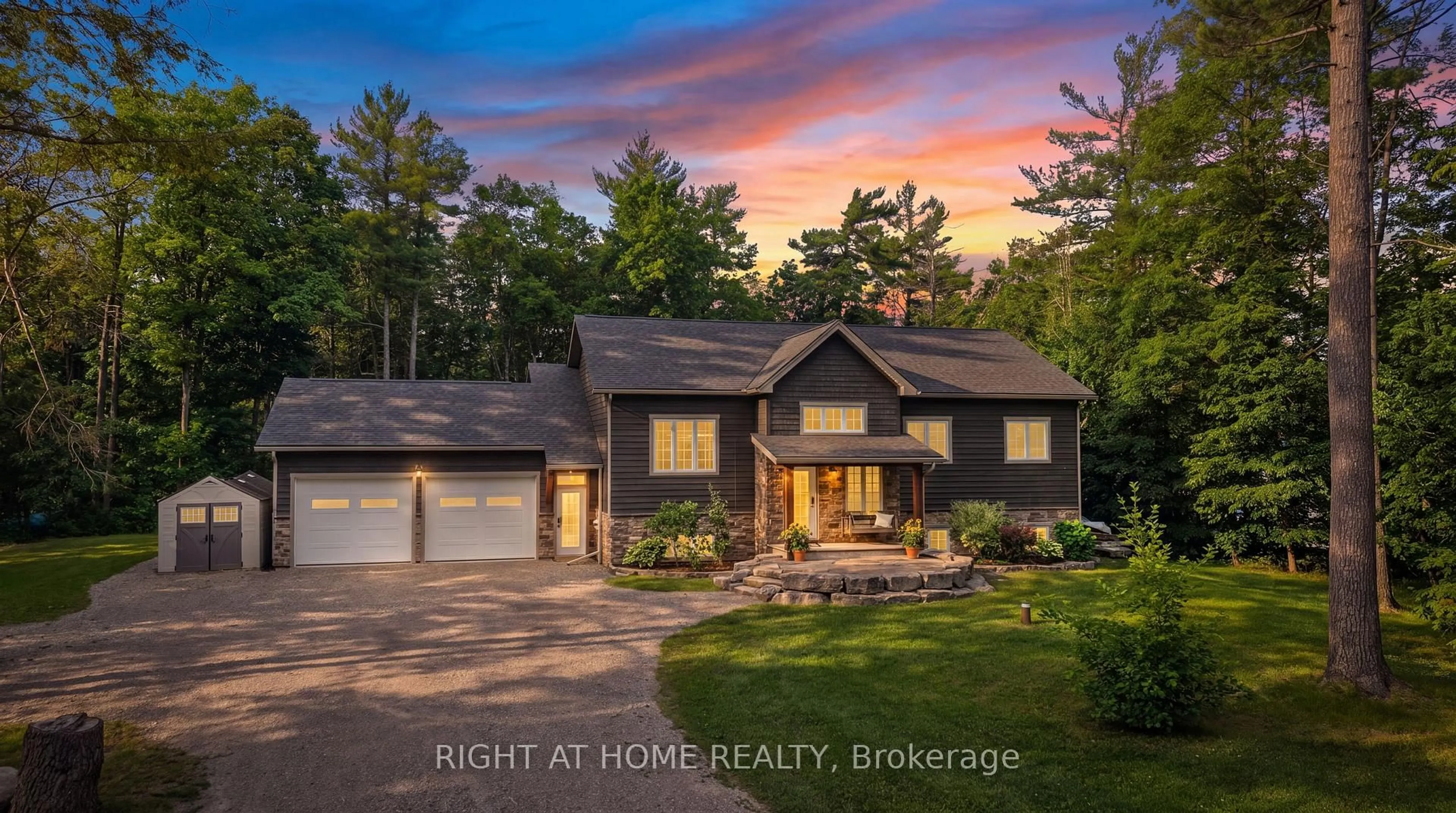 A pic from outside/outdoor area/front of a property/back of a property/a pic from drone, water/lake/river/ocean view for 590 Golf Course Rd, Douro-Dummer Ontario K0L 2H0