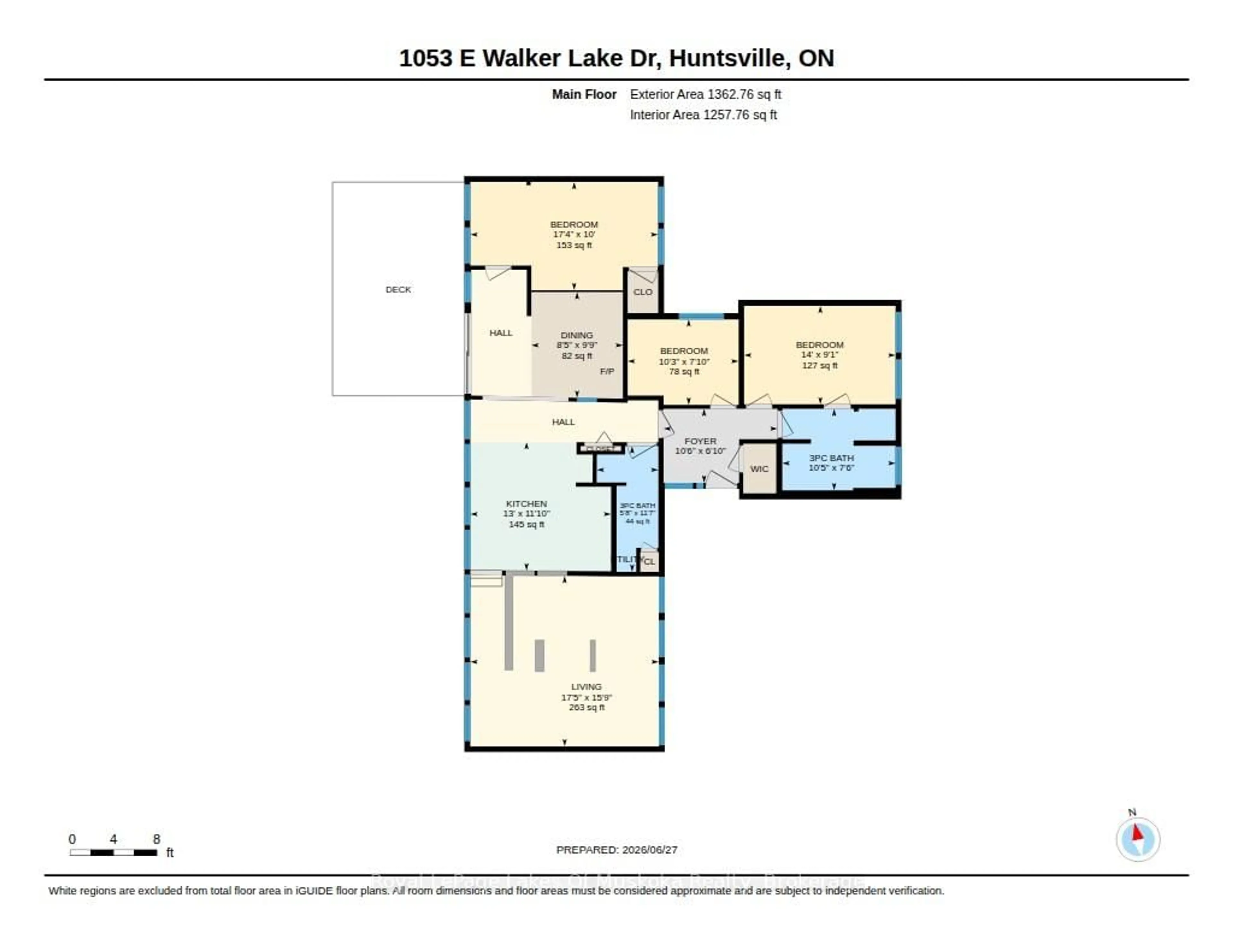 Floor plan for 1053 East Walker Lake Dr, Lake of Bays Ontario P1H 2J6