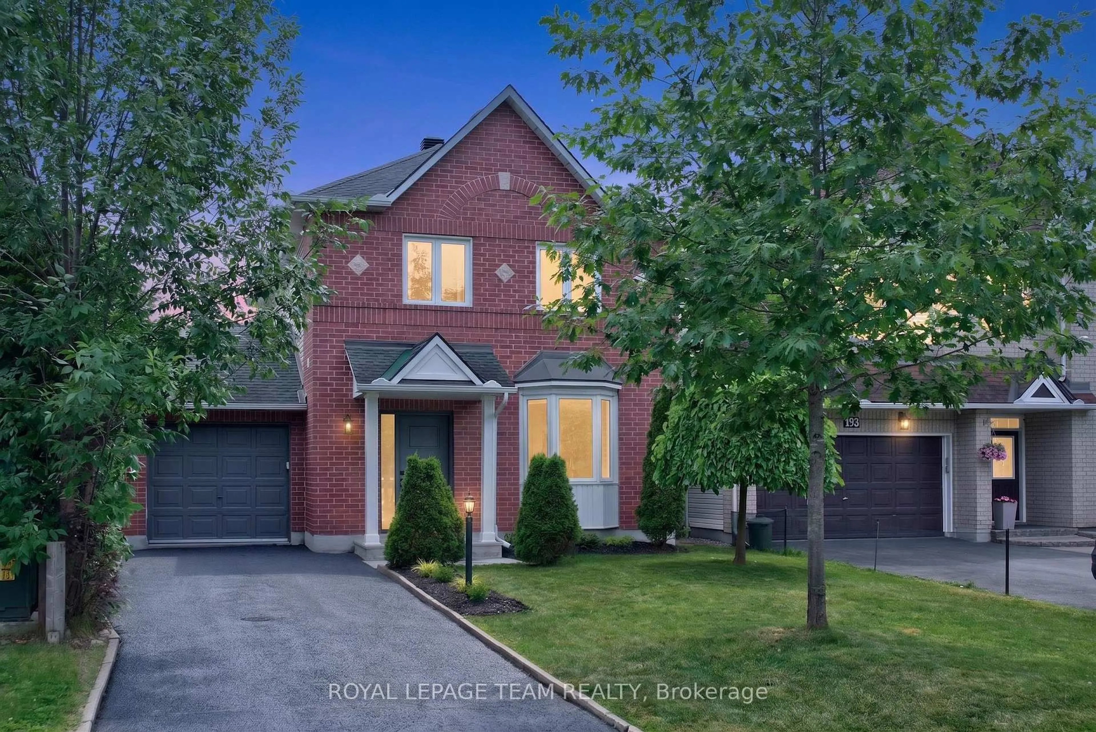 Home with brick exterior material, street for 191 Windhurst Dr, Ottawa Ontario K2G 6G9
