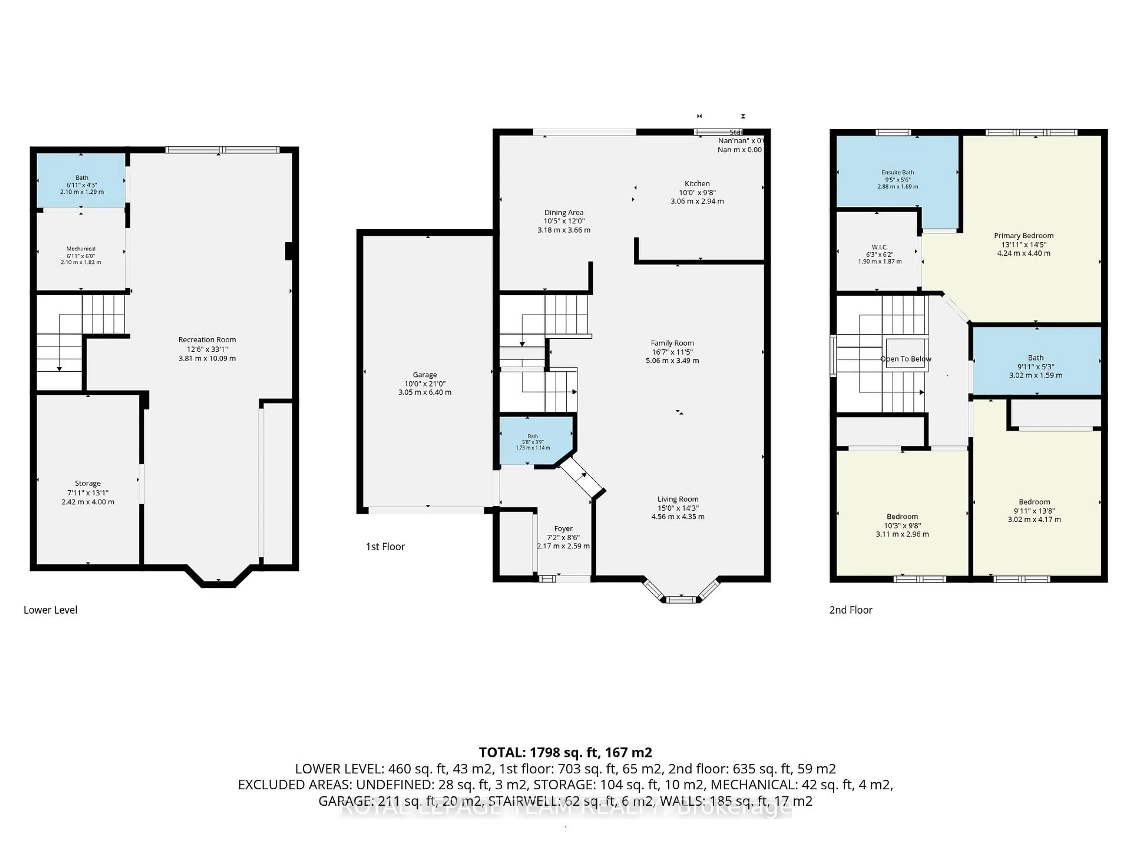 Floor plan for 191 Windhurst Dr, Ottawa Ontario K2G 6G9