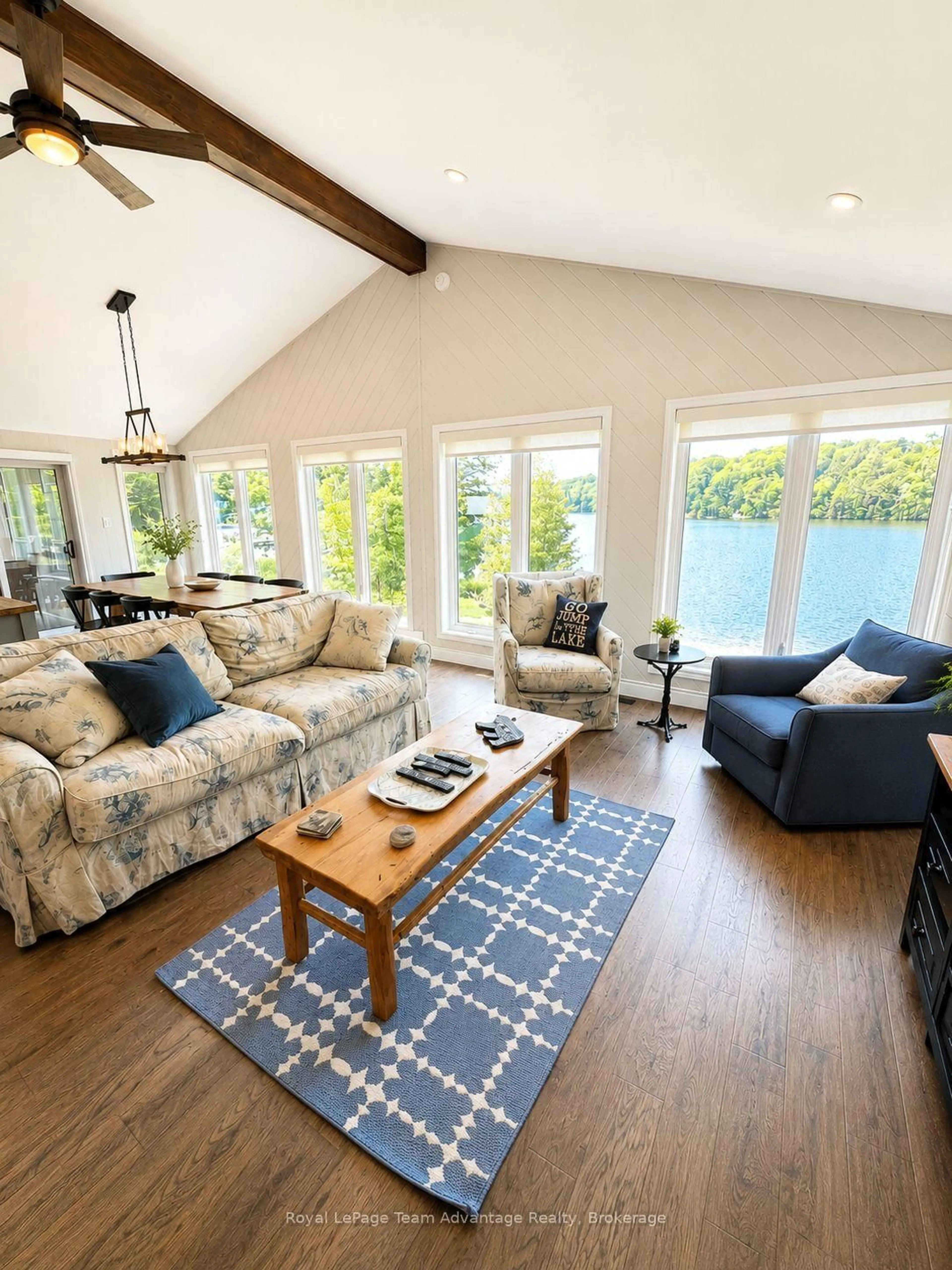 Living room with furniture, unknown for 1 Crane Walker Rd #11, The Archipelago Ontario P2A 0B7