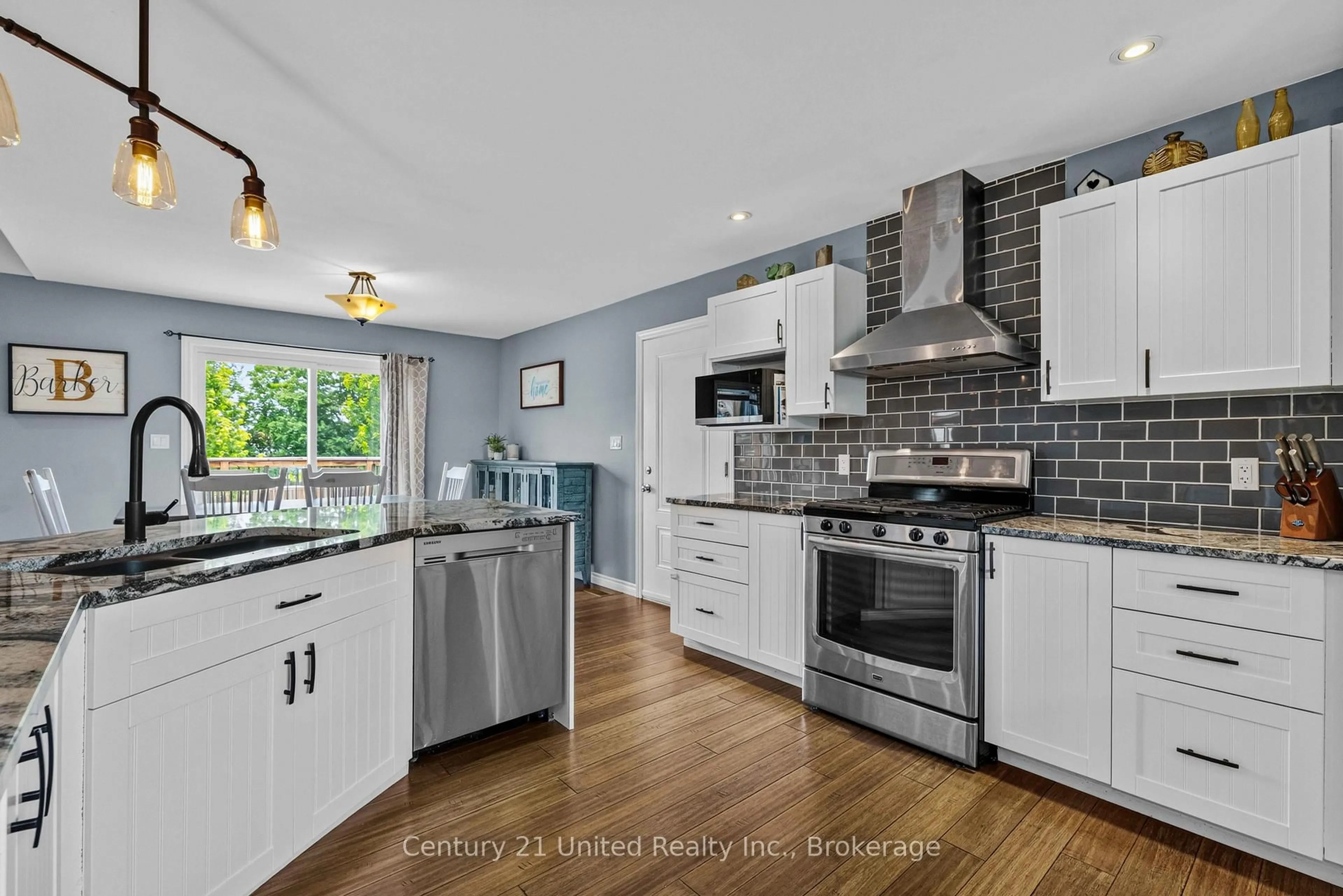 Open concept kitchen, ceramic/tile floor for 929 Mount Pleasant Rd, Cavan Monaghan Ontario L0A 1C0