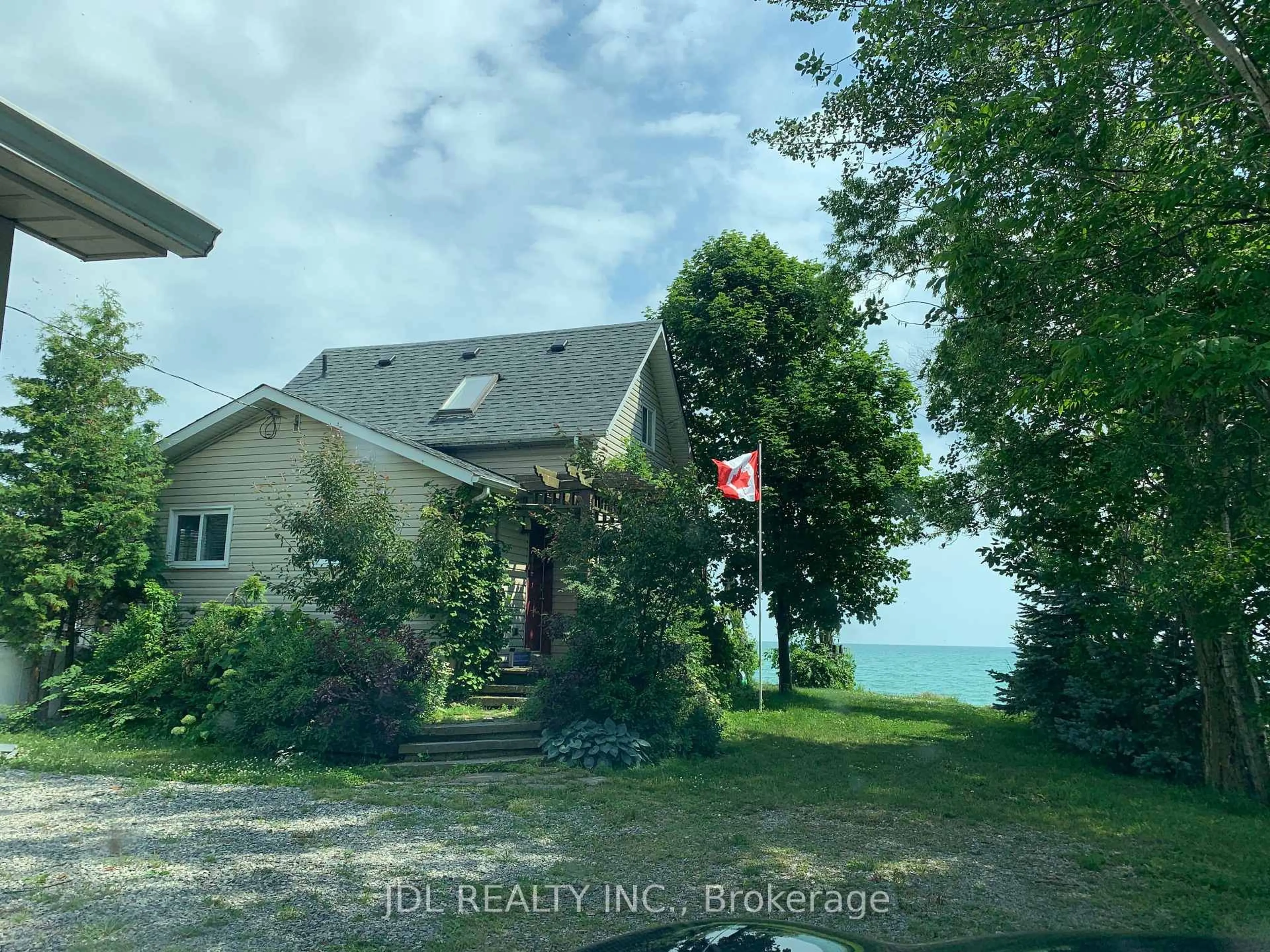A pic from outside/outdoor area/front of a property/back of a property/a pic from drone, water/lake/river/ocean view for 3188 Lakeshore Rd, Haldimand Ontario N1A 2W8