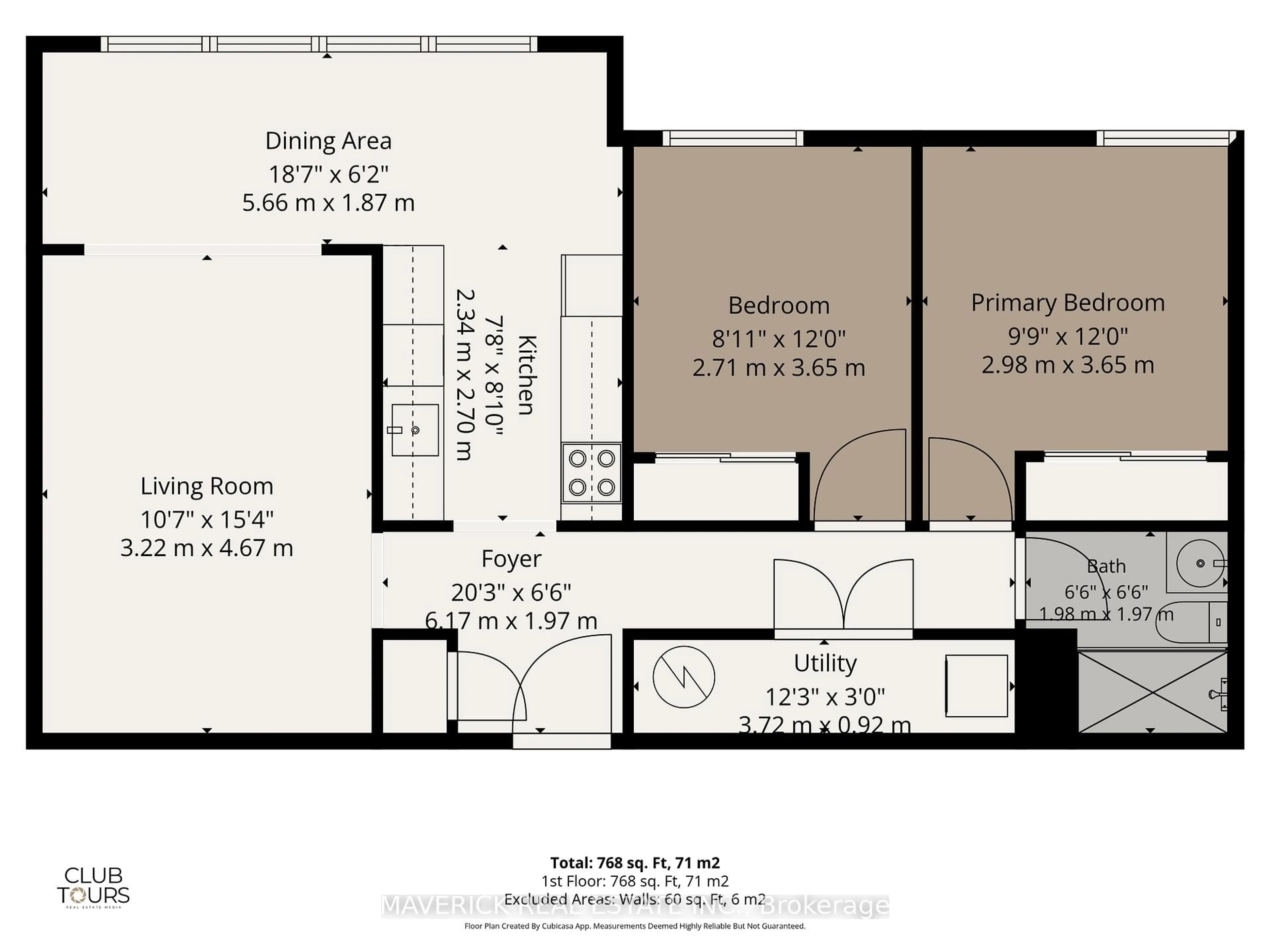 Floor plan for 650 Cheapside St #303, London East Ontario N5Y 5J8