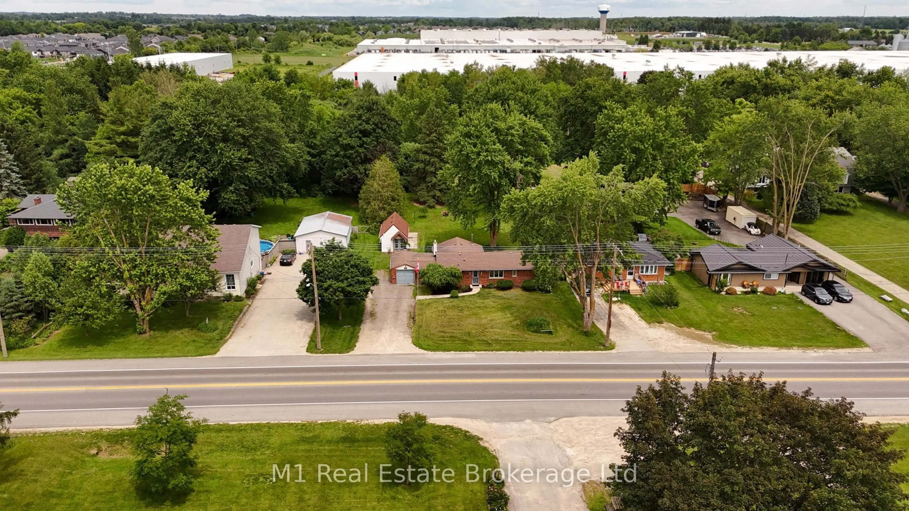 A pic from outside/outdoor area/front of a property/back of a property/a pic from drone, water/lake/river/ocean view for 120 Wellington 7 Rd, Centre Wellington Ontario N0B 1S0