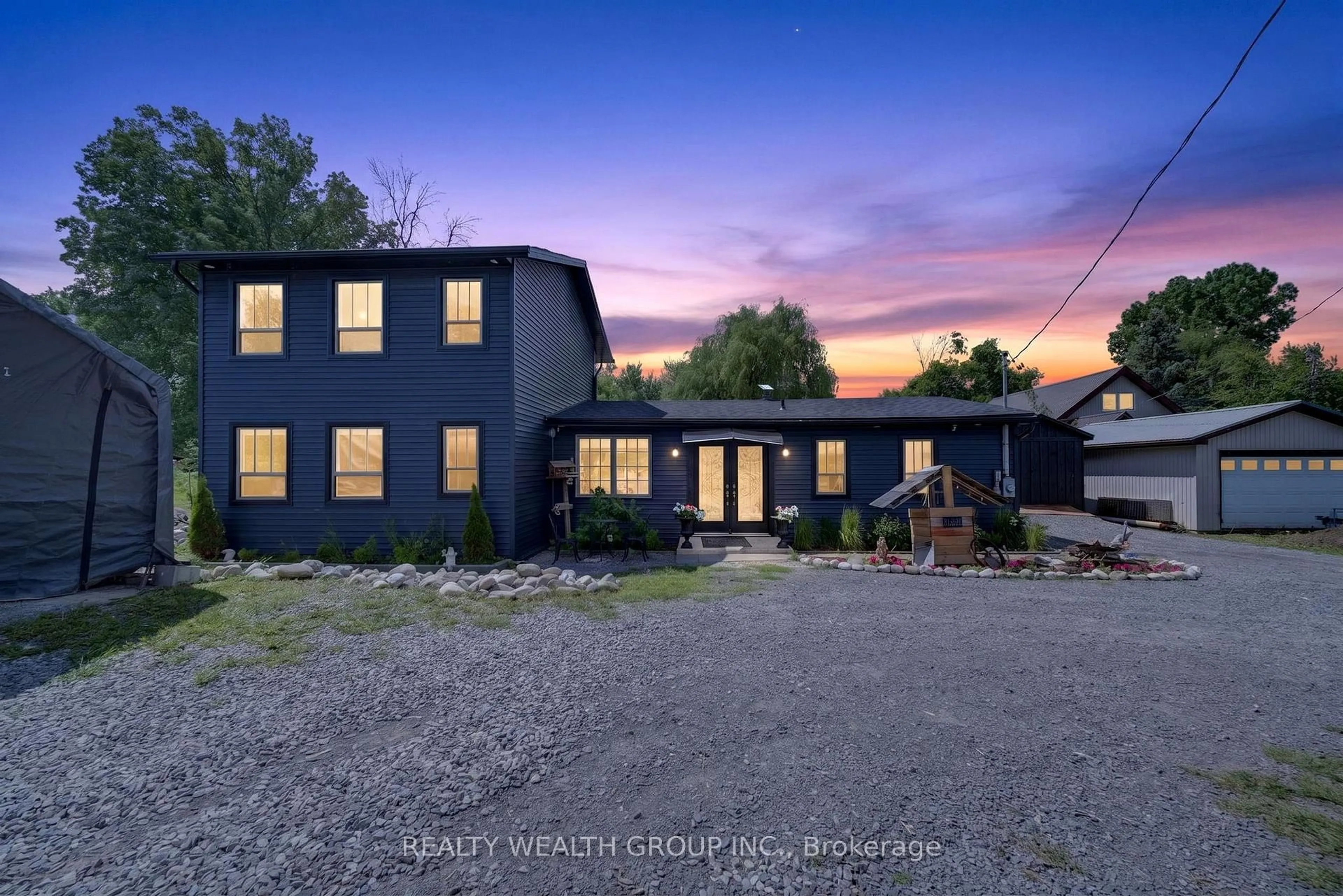 A pic from outside/outdoor area/front of a property/back of a property/a pic from drone, street for 1851 2nd Line, Trent Hills Ontario K0L 1L0