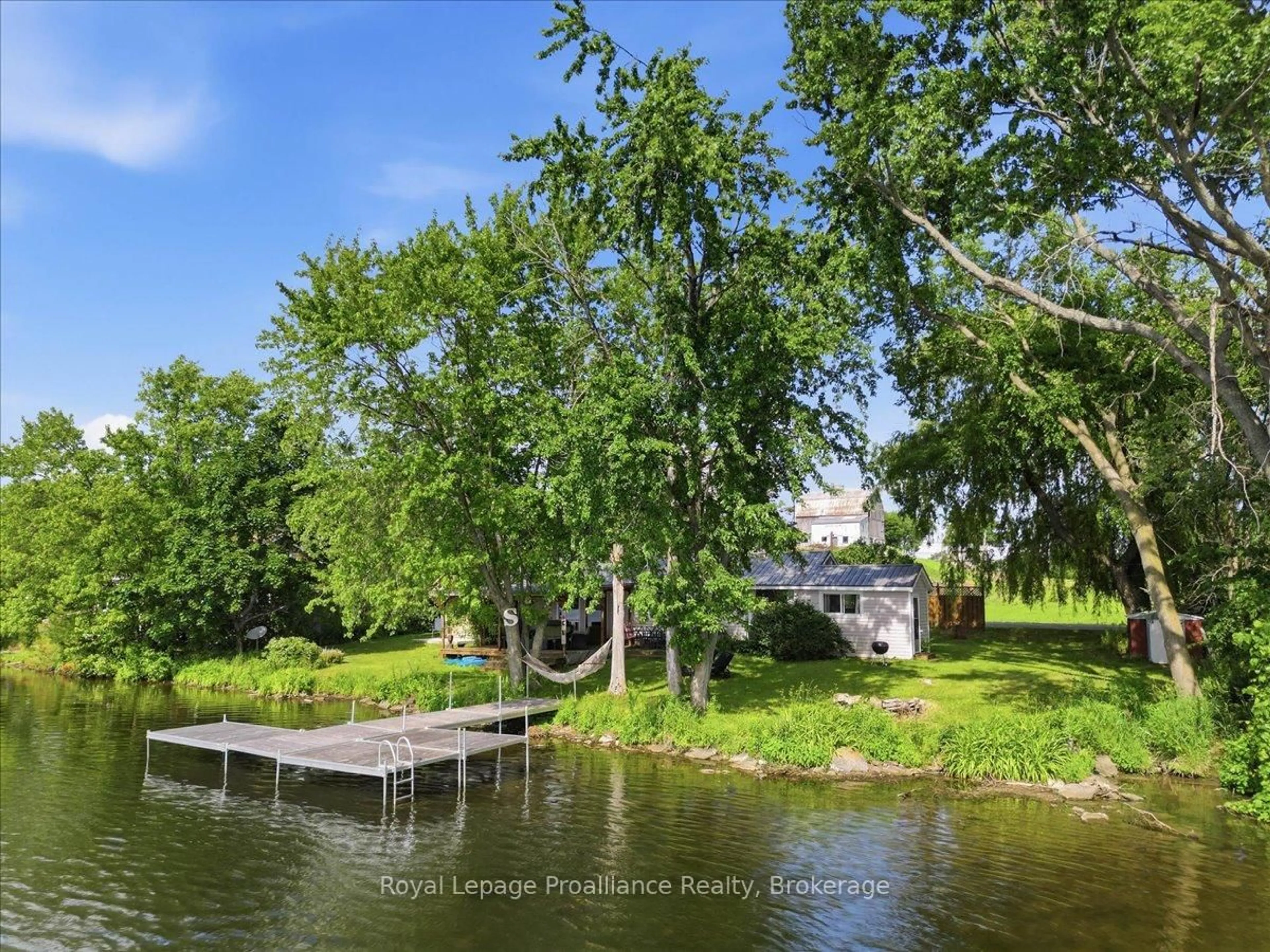 A pic from outside/outdoor area/front of a property/back of a property/a pic from drone, water/lake/river/ocean view for 482 Haigs Reach Rd, Trent Hills Ontario K0L 1L0