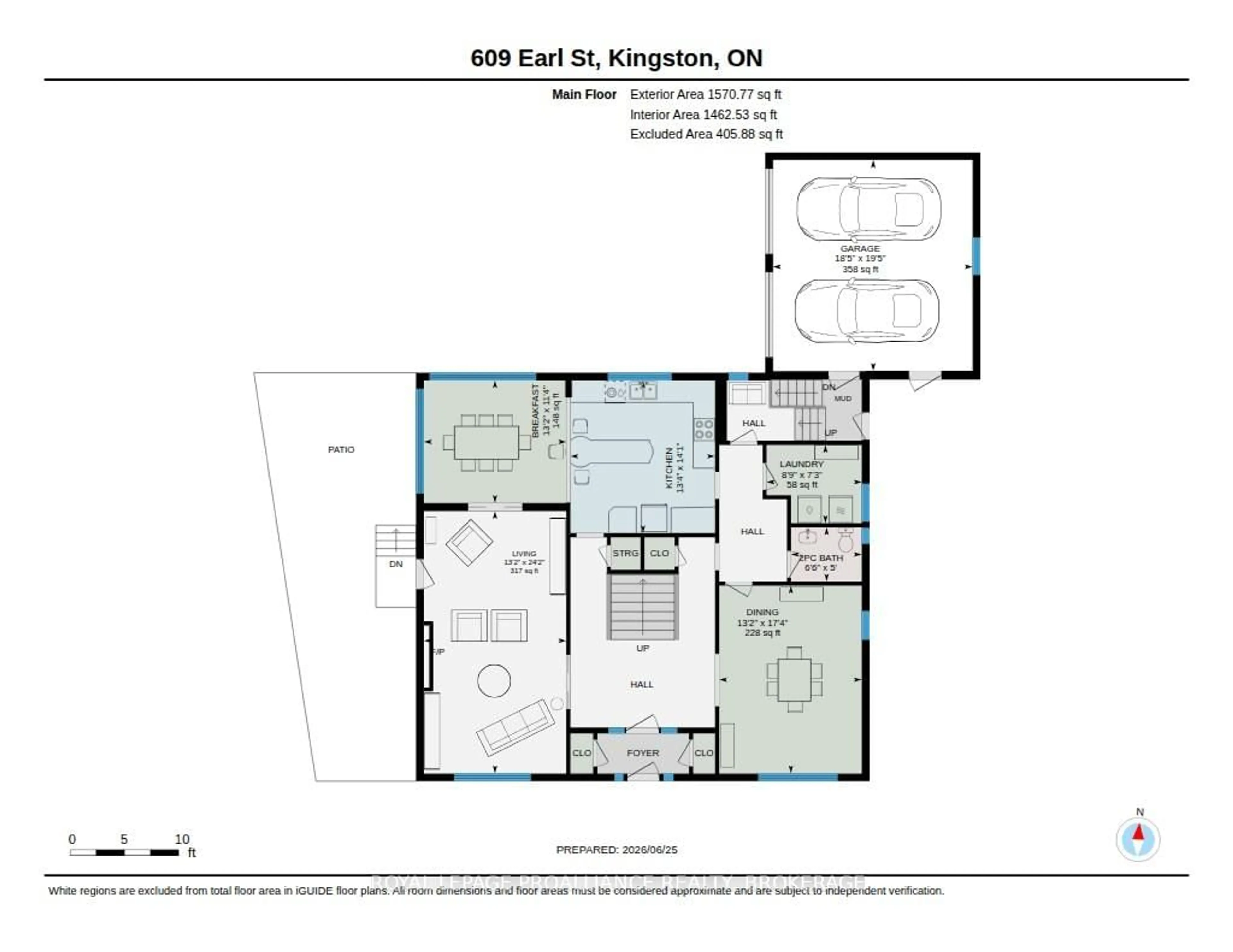 Floor plan for 609 Earl St, Kingston Ontario K7L 2K6
