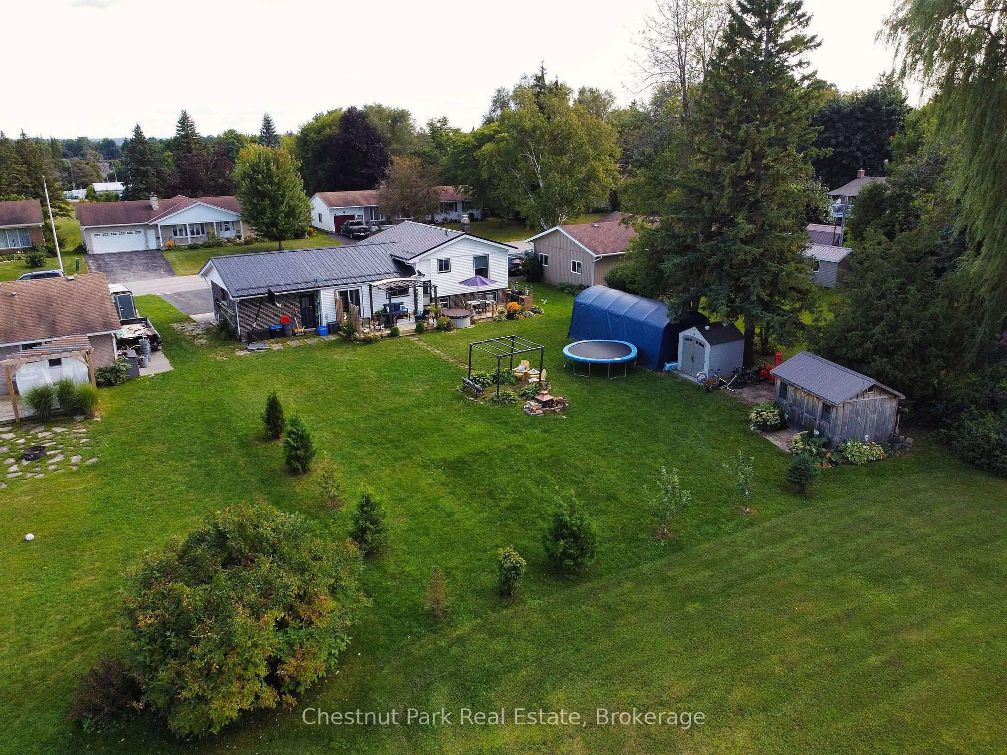 A pic from outside/outdoor area/front of a property/back of a property/a pic from drone, water/lake/river/ocean view for 14 Tower Rd, Arran-Elderslie Ontario N0G 1L0