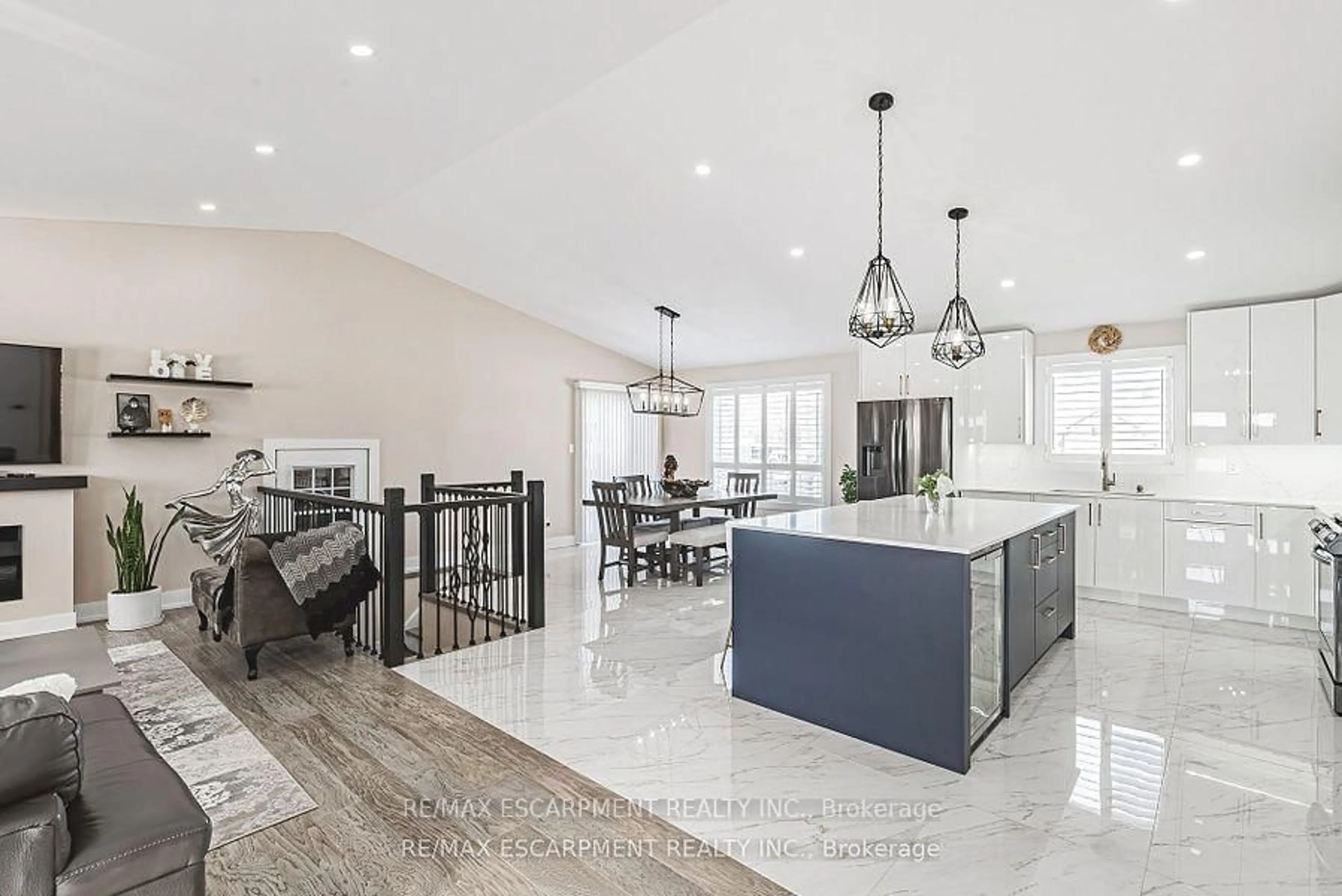 Open concept kitchen, ceramic/tile floor for 1796 Penny Lane, West Lincoln Ontario L0R 1E0