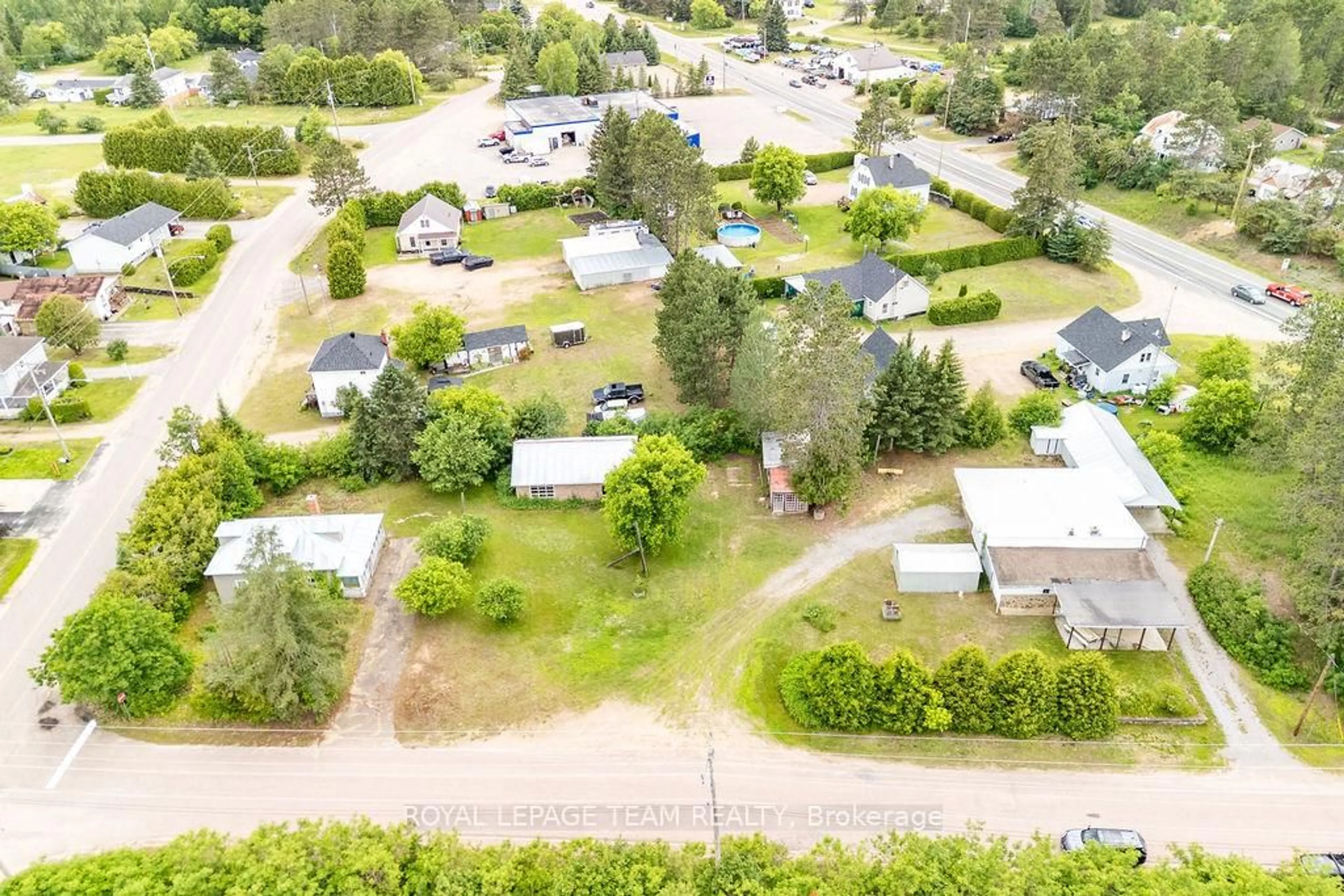 A pic from outside/outdoor area/front of a property/back of a property/a pic from drone, street for 19 Lepinski Rd, Barry's Bay Ontario K0J 1B0