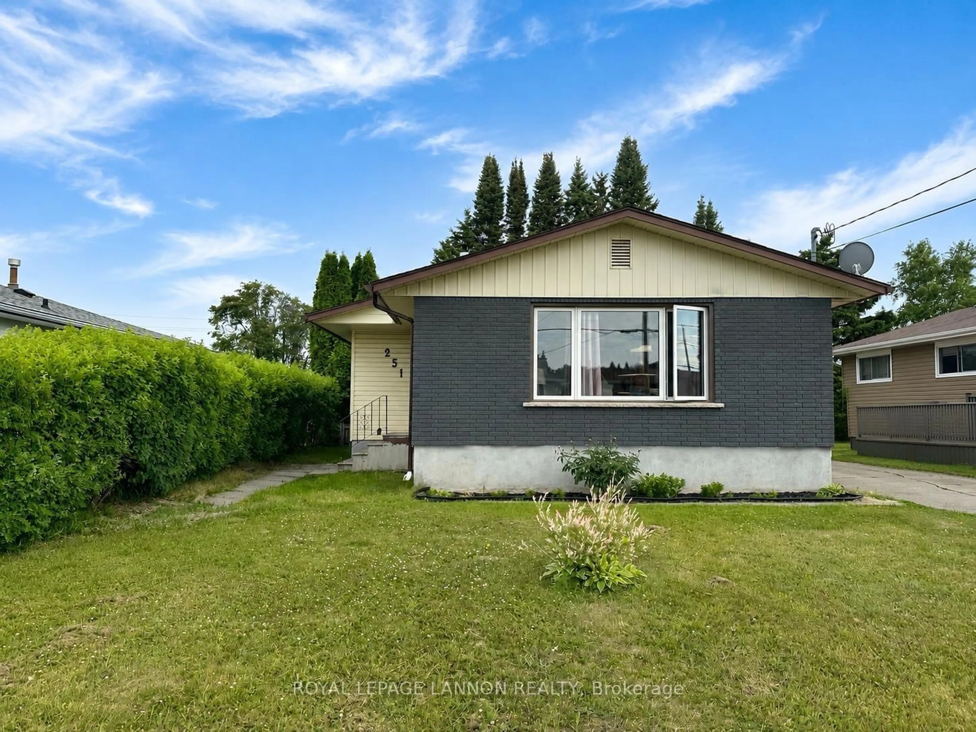Home with vinyl exterior material, street for 251 Strand Ave, Thunder Bay Ontario P7B 5A5