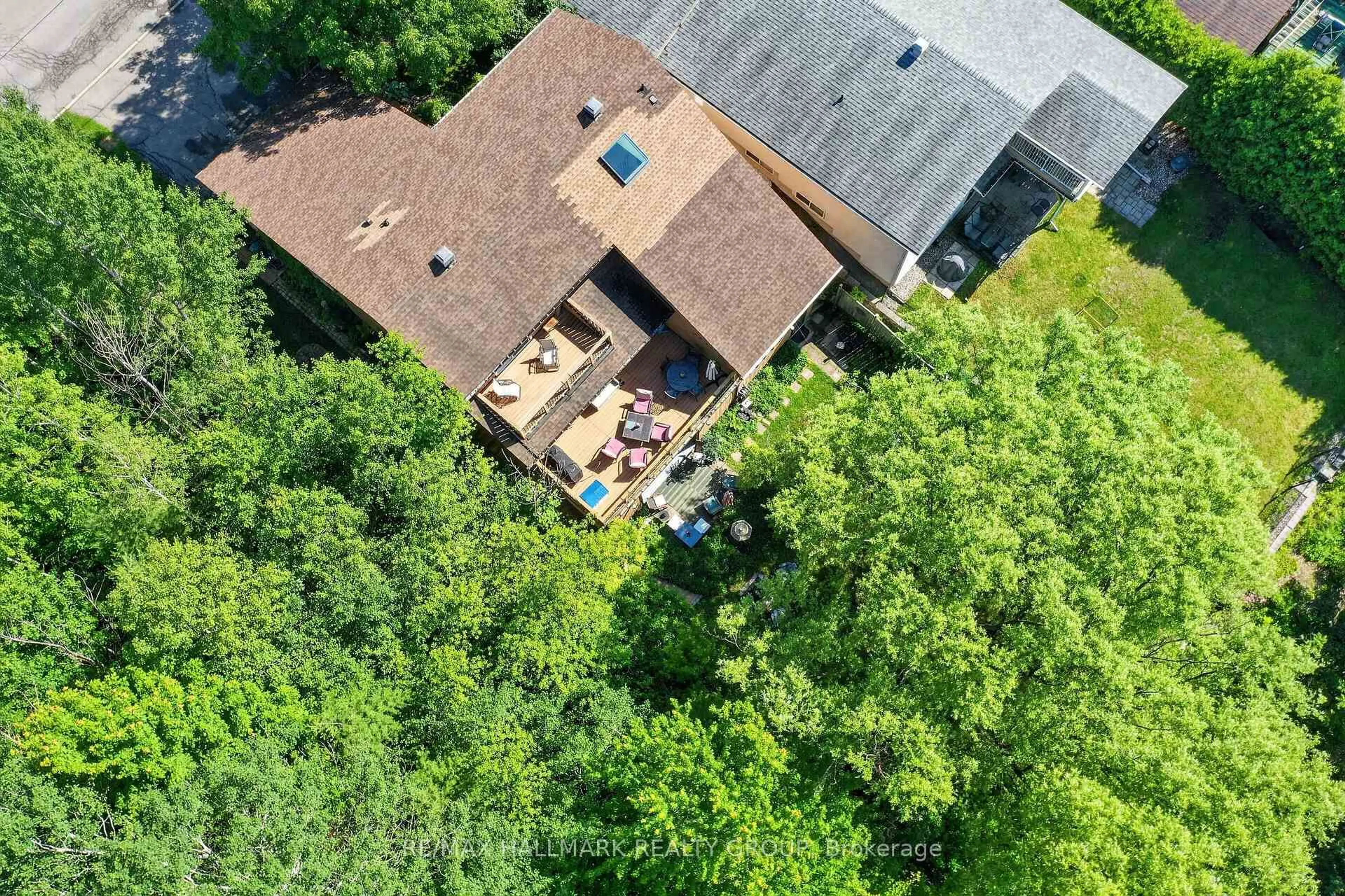 A pic from outside/outdoor area/front of a property/back of a property/a pic from drone, forest/trees view for 6879 Edgar Brault St, Orleans Ontario K1C 1L6