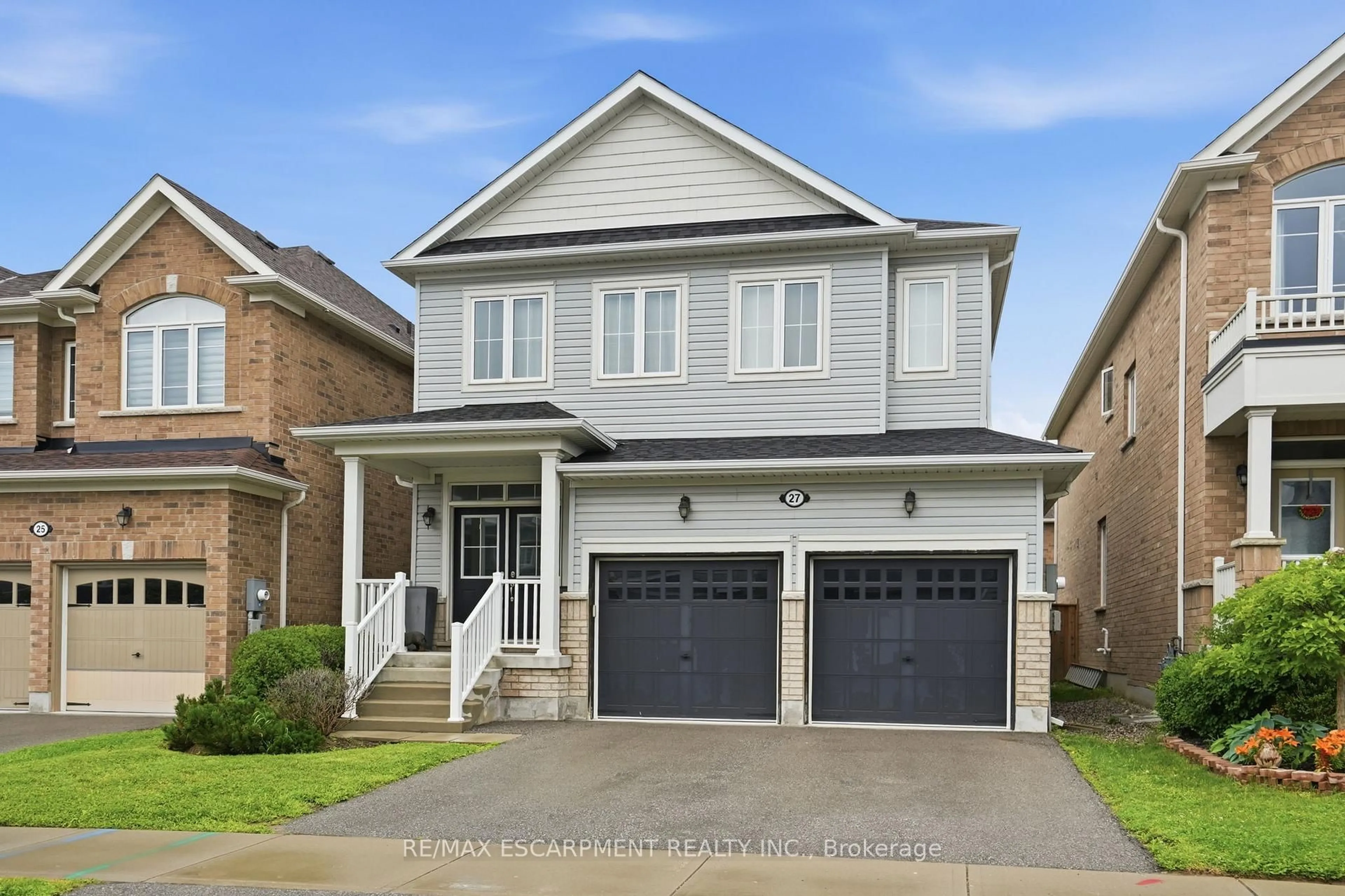 Home with brick exterior material, street for 27 Robbins Rdge, Brant Ontario N3L 0H2