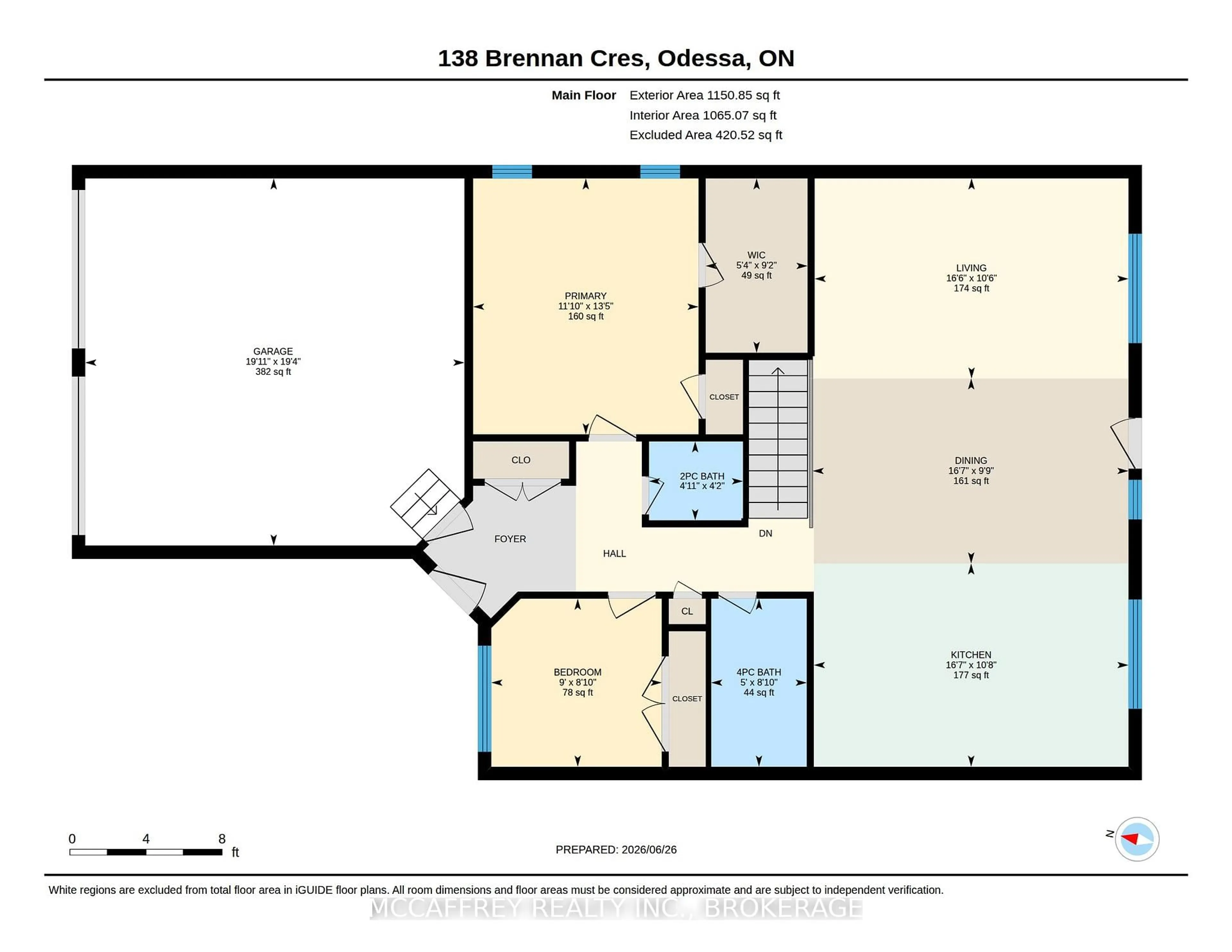 Floor plan for 138 Brennan Cres, Bissett Creek Ontario K0H 2H0