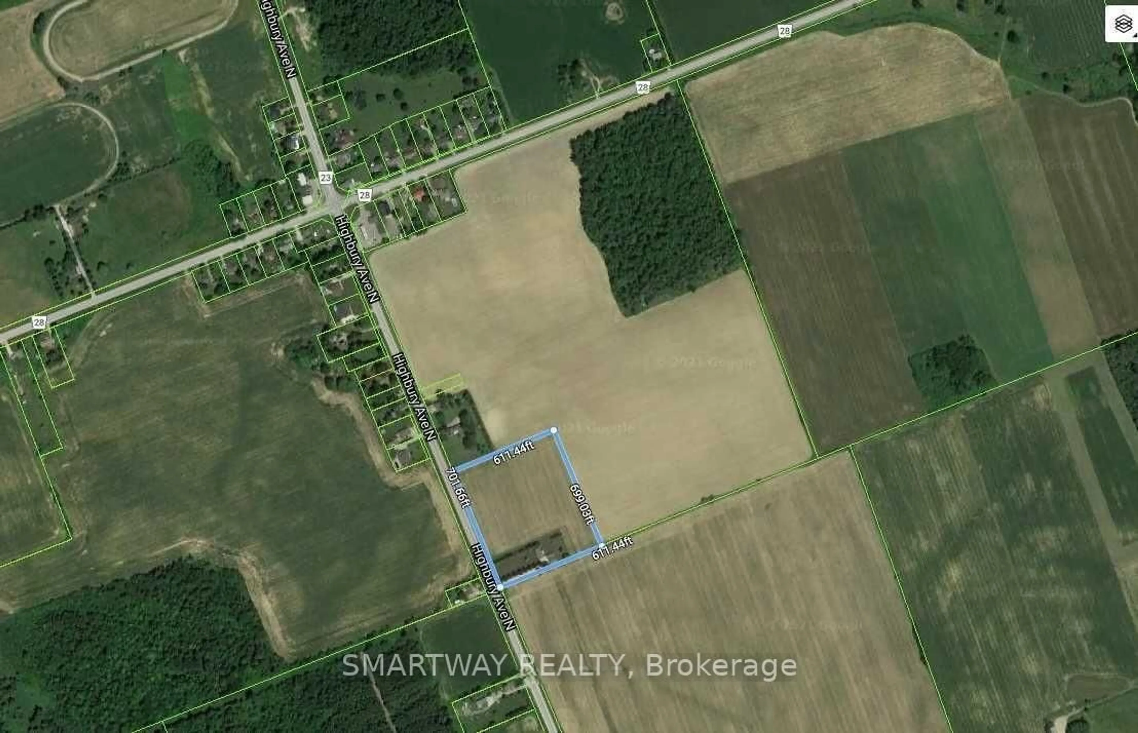 Picture of a map for 21436 Highbury Ave, London North Ontario N0M 1C0