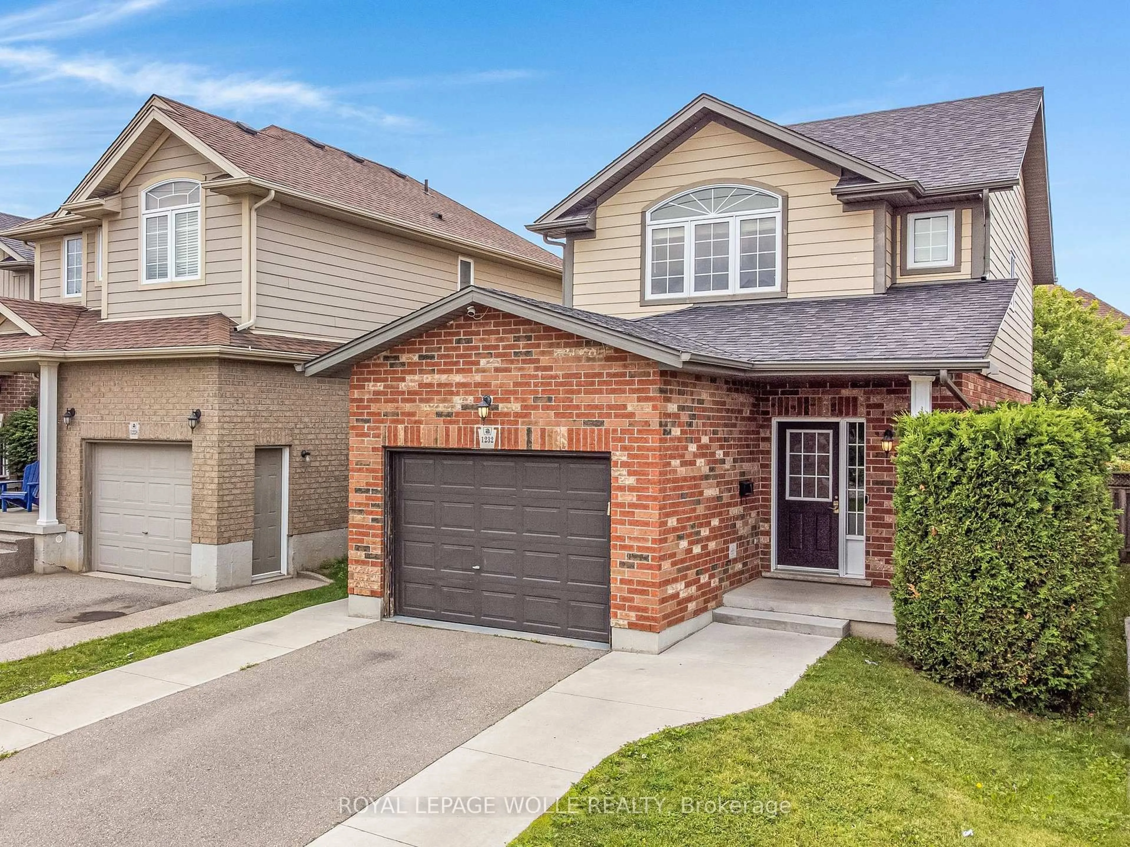 Home with brick exterior material, street for 1232 Old Zeller Dr, Kitchener Ontario N2A 0A3