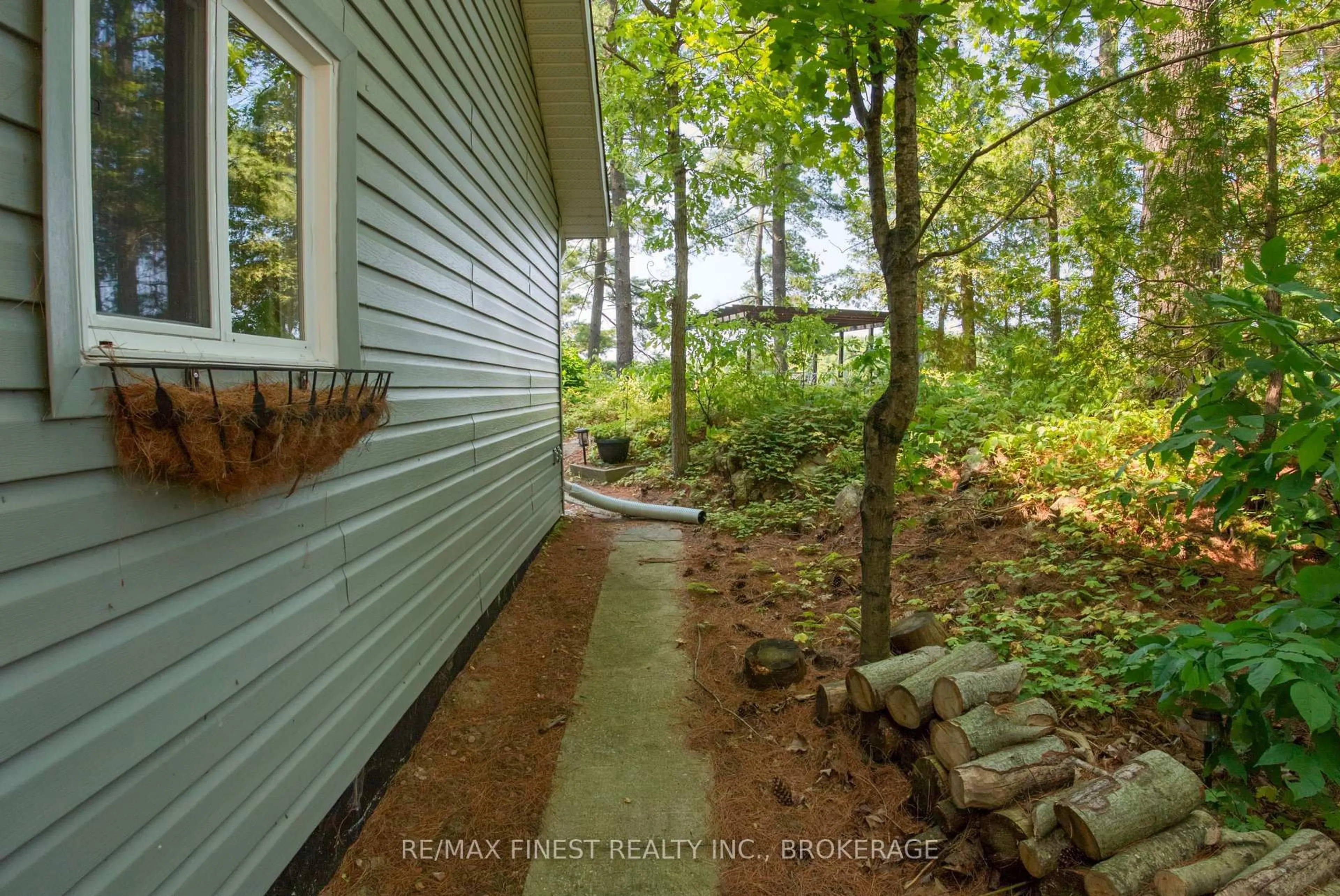 Patio, forest/trees view for 1036A Twin Lake Lane, Sharbot Lake Ontario K0H 2P0