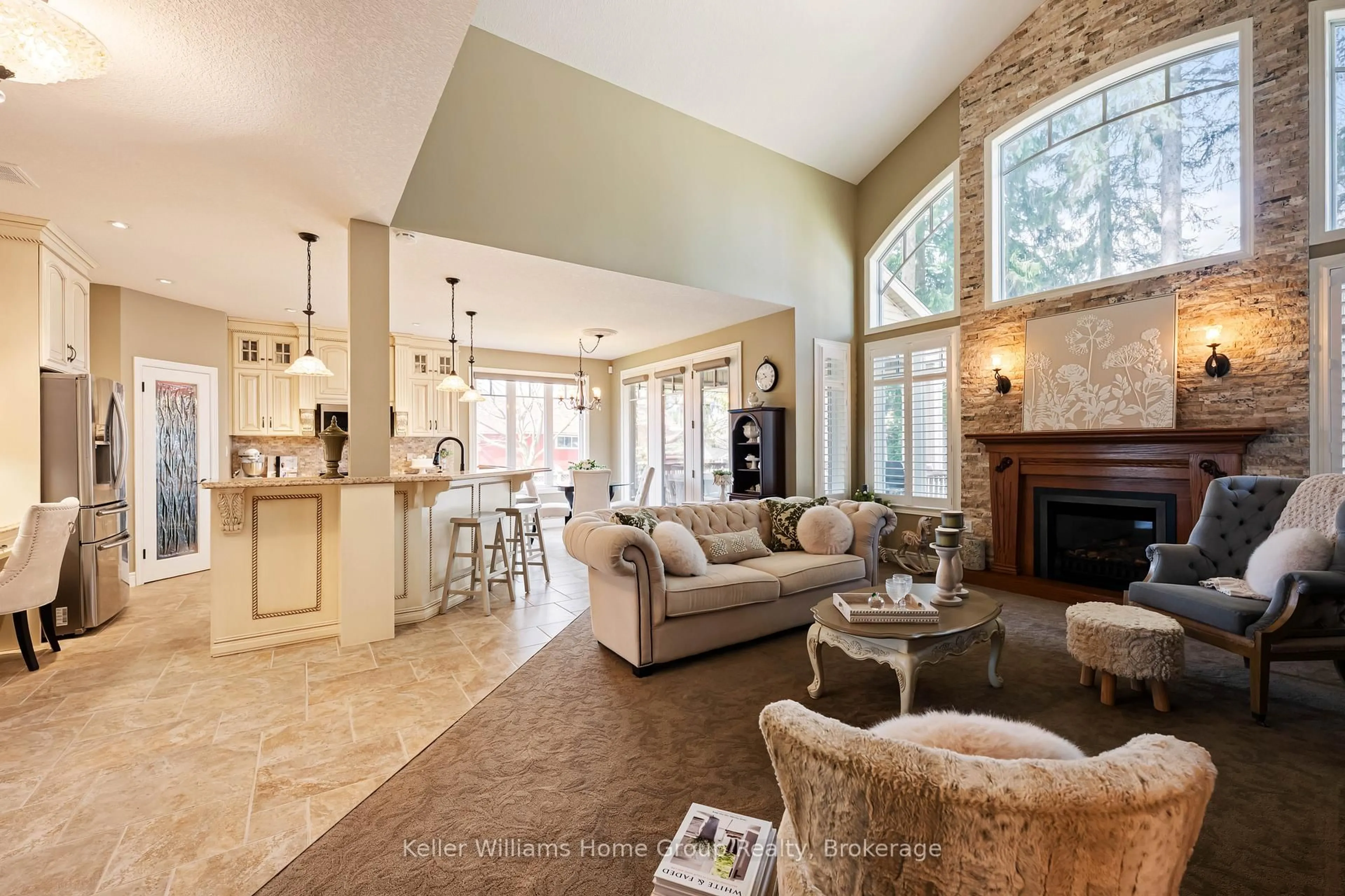 Living room with furniture, ceramic/tile floor for 40 Sophia St, Centre Wellington Ontario N0B 1S0