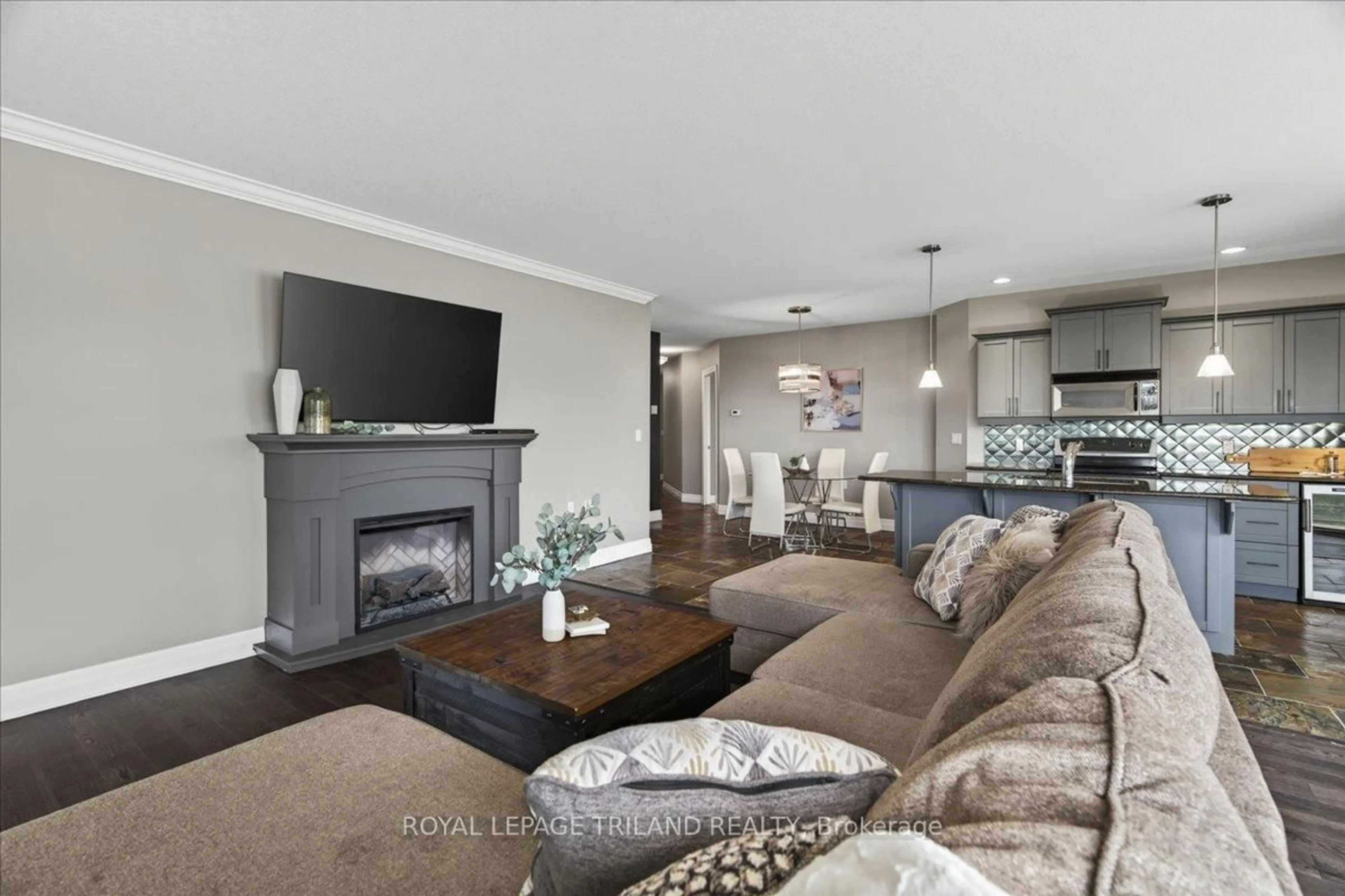 Living room with furniture, unknown for 250 Pall Mall St #908, London East Ontario N6A 6K3