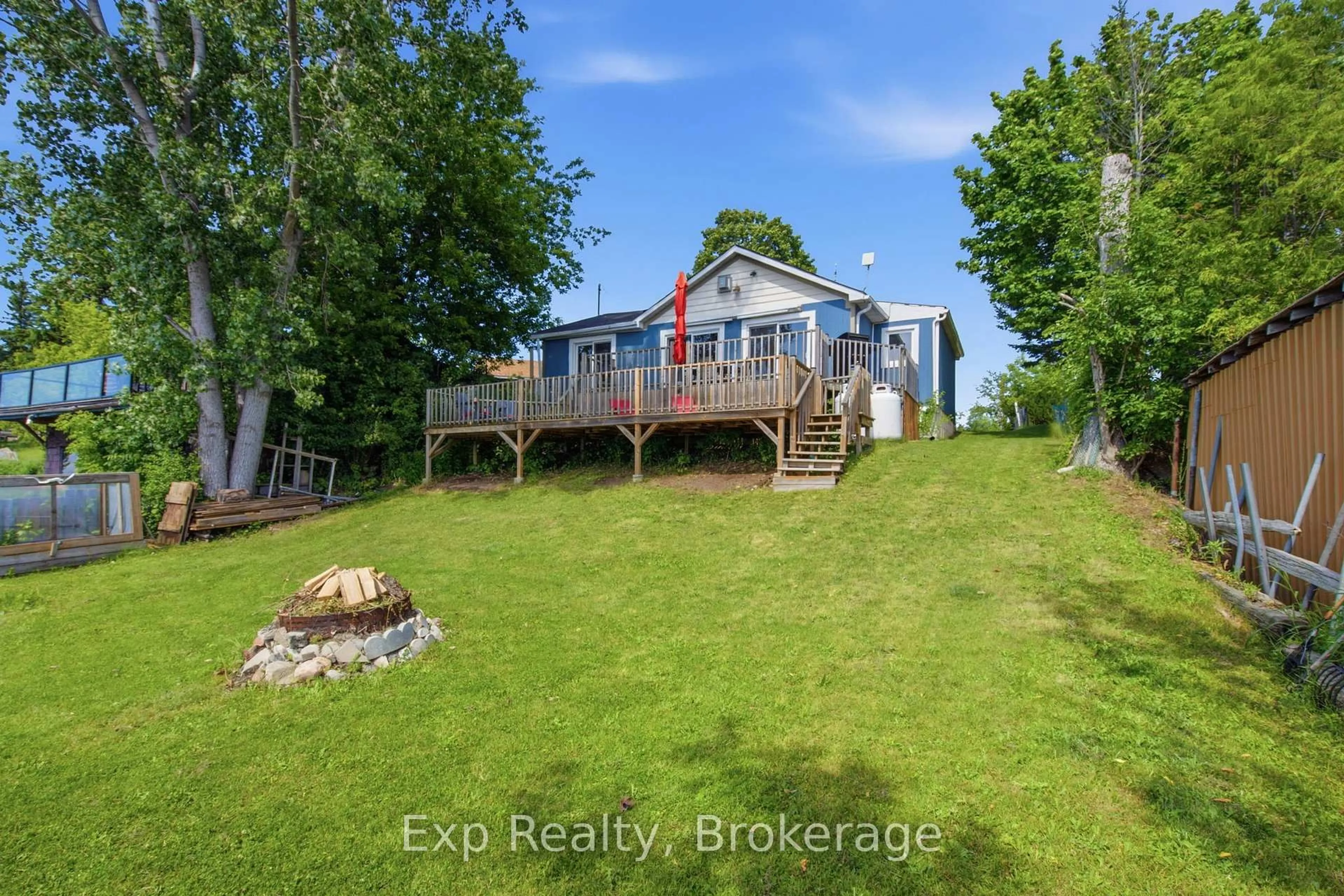A pic from outside/outdoor area/front of a property/back of a property/a pic from drone, water/lake/river/ocean view for 6290 Shearer Point Rd, Alnwick/Haldimand Ontario K0K 2X0