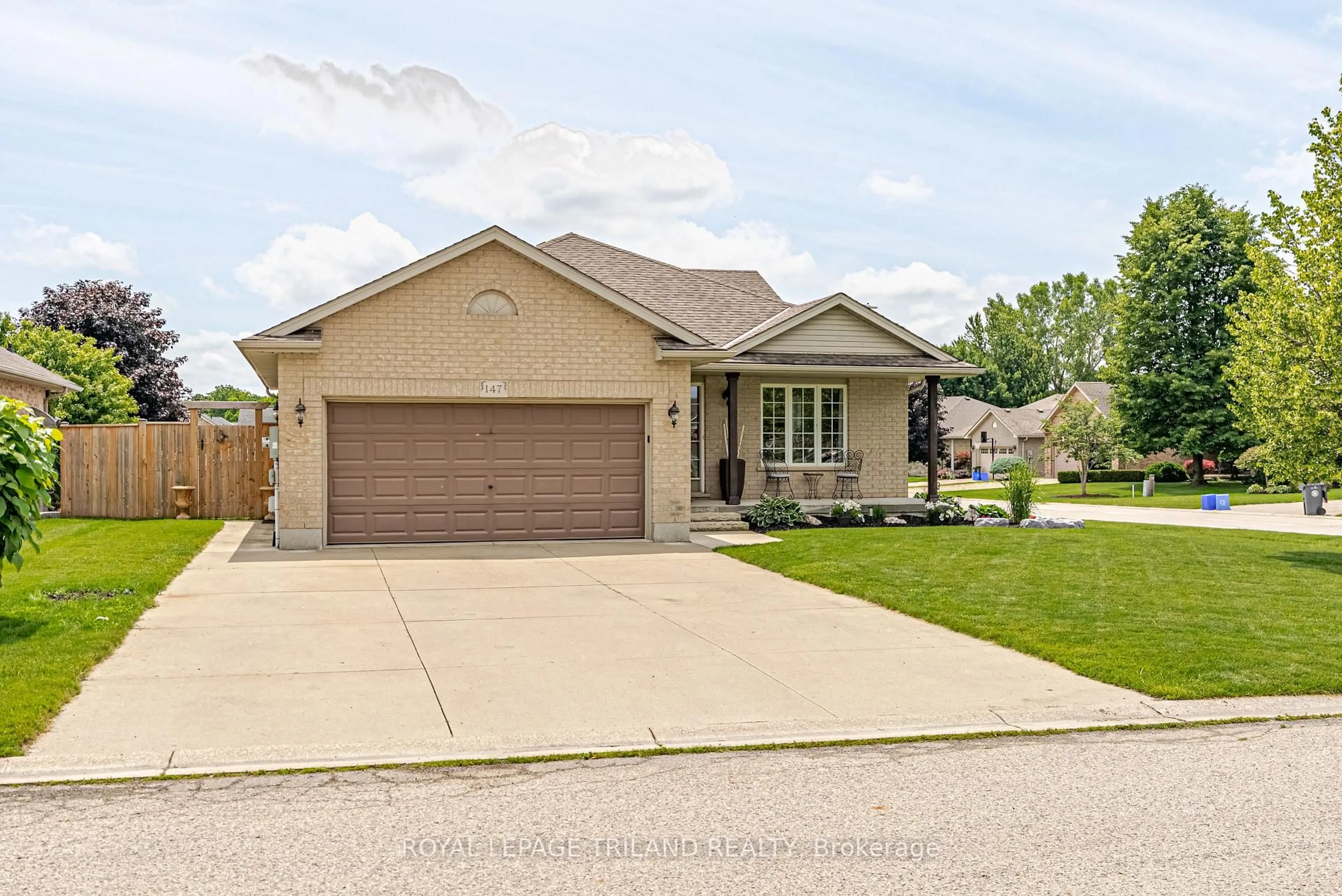 Home with brick exterior material, street for 147 Plymouth Crt, Central Elgin Ontario N0L 1B0