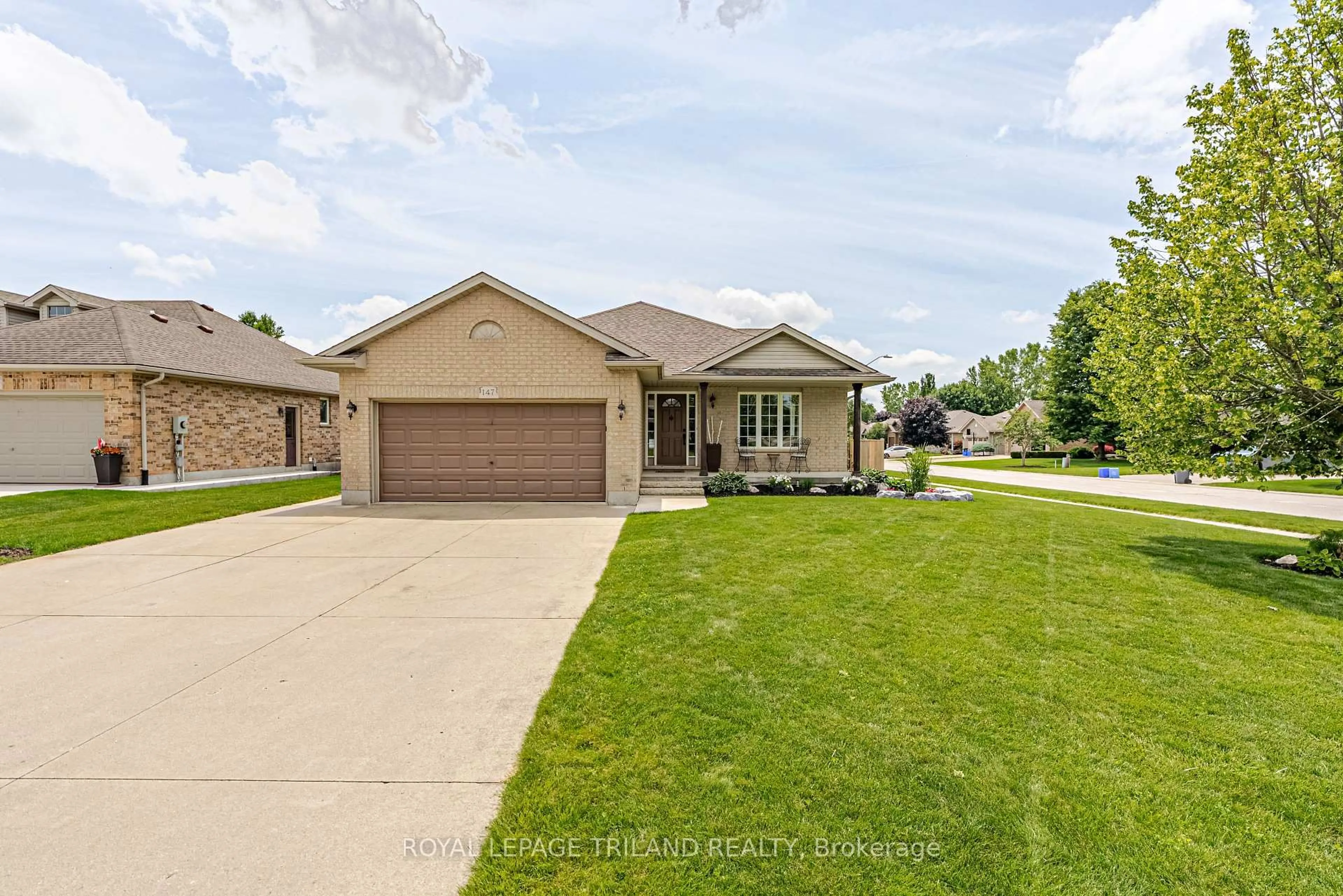 Home with brick exterior material, street for 147 Plymouth Crt, Central Elgin Ontario N0L 1B0