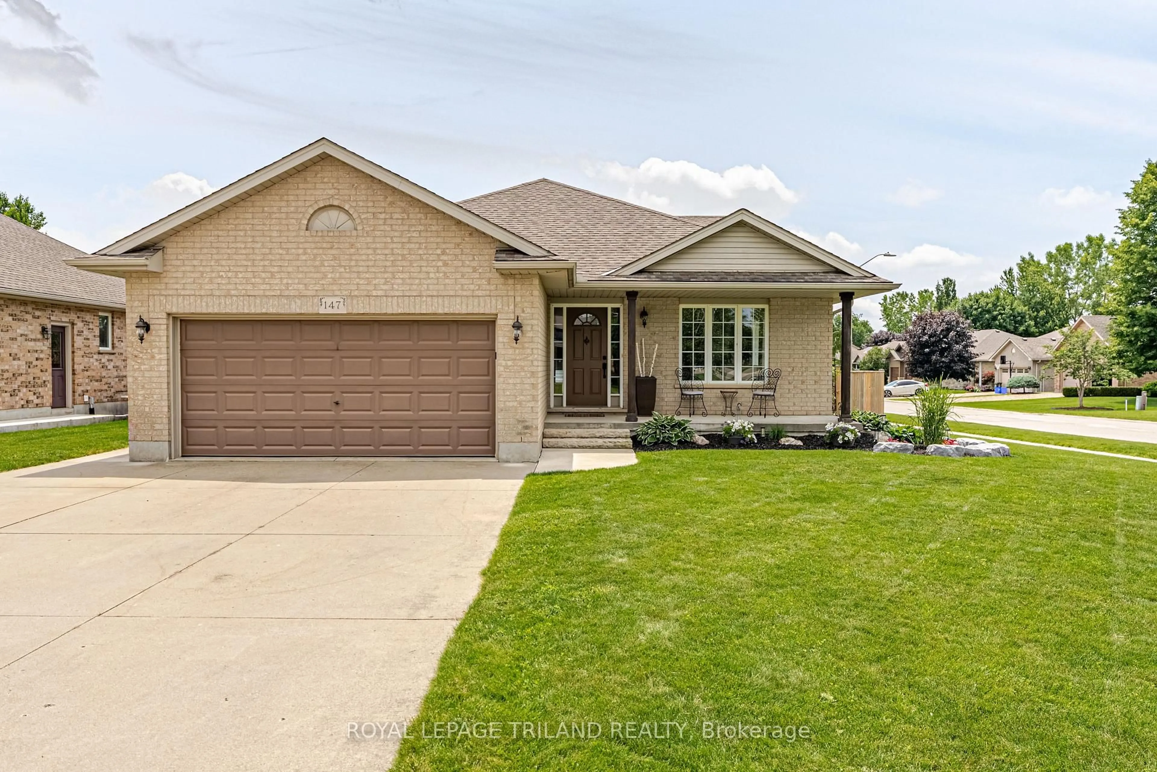 Home with brick exterior material, street for 147 Plymouth Crt, Central Elgin Ontario N0L 1B0