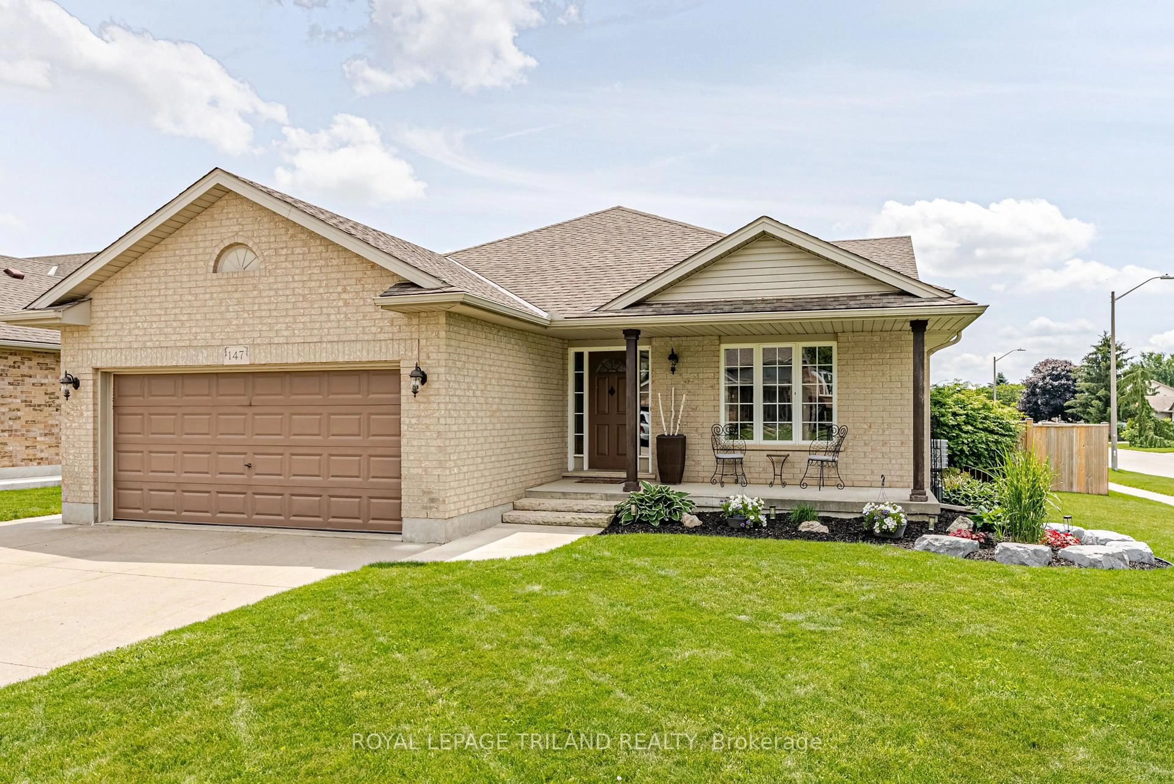 Home with brick exterior material, street for 147 Plymouth Crt, Central Elgin Ontario N0L 1B0