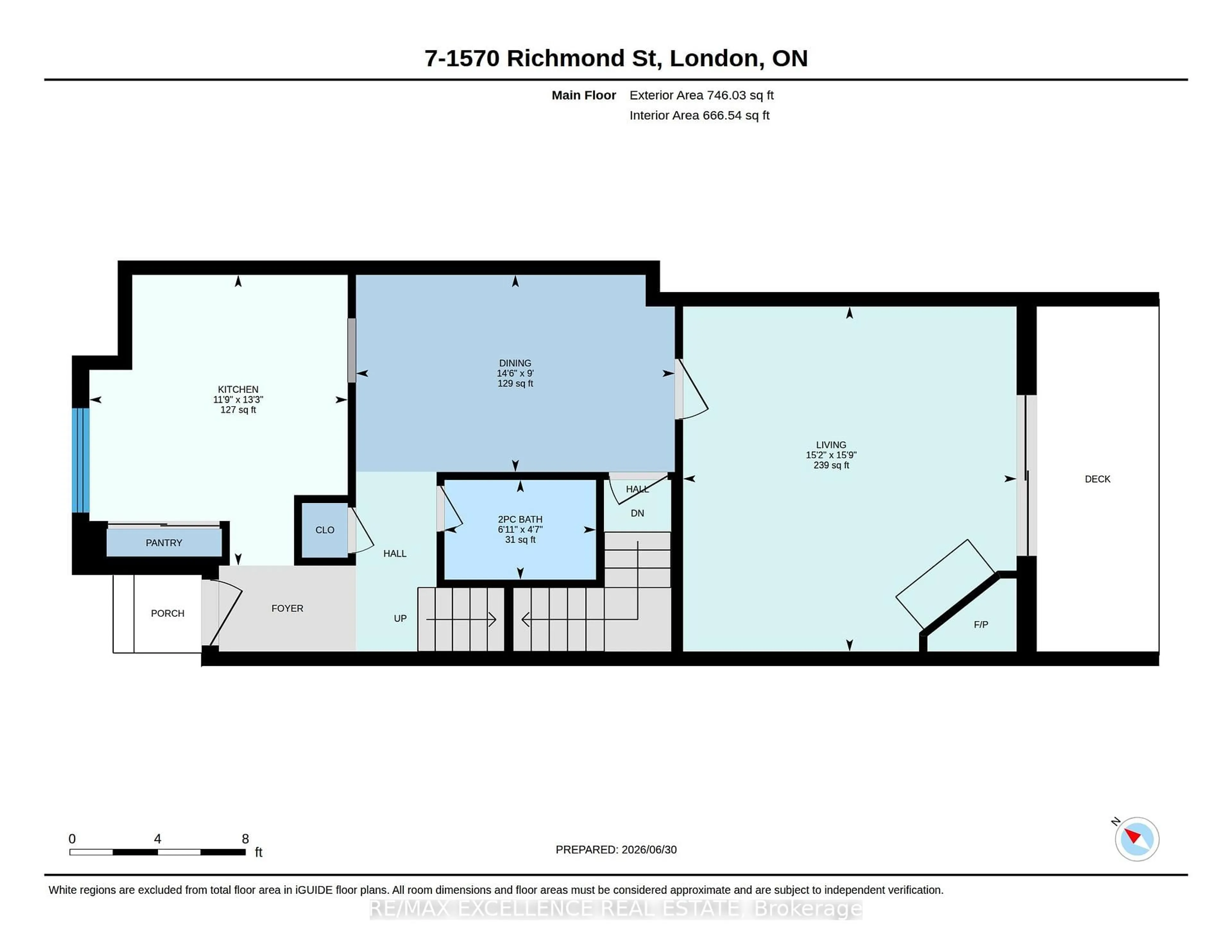 Floor plan for 1570 Richmond St #7, London North Ontario N6G 4W1