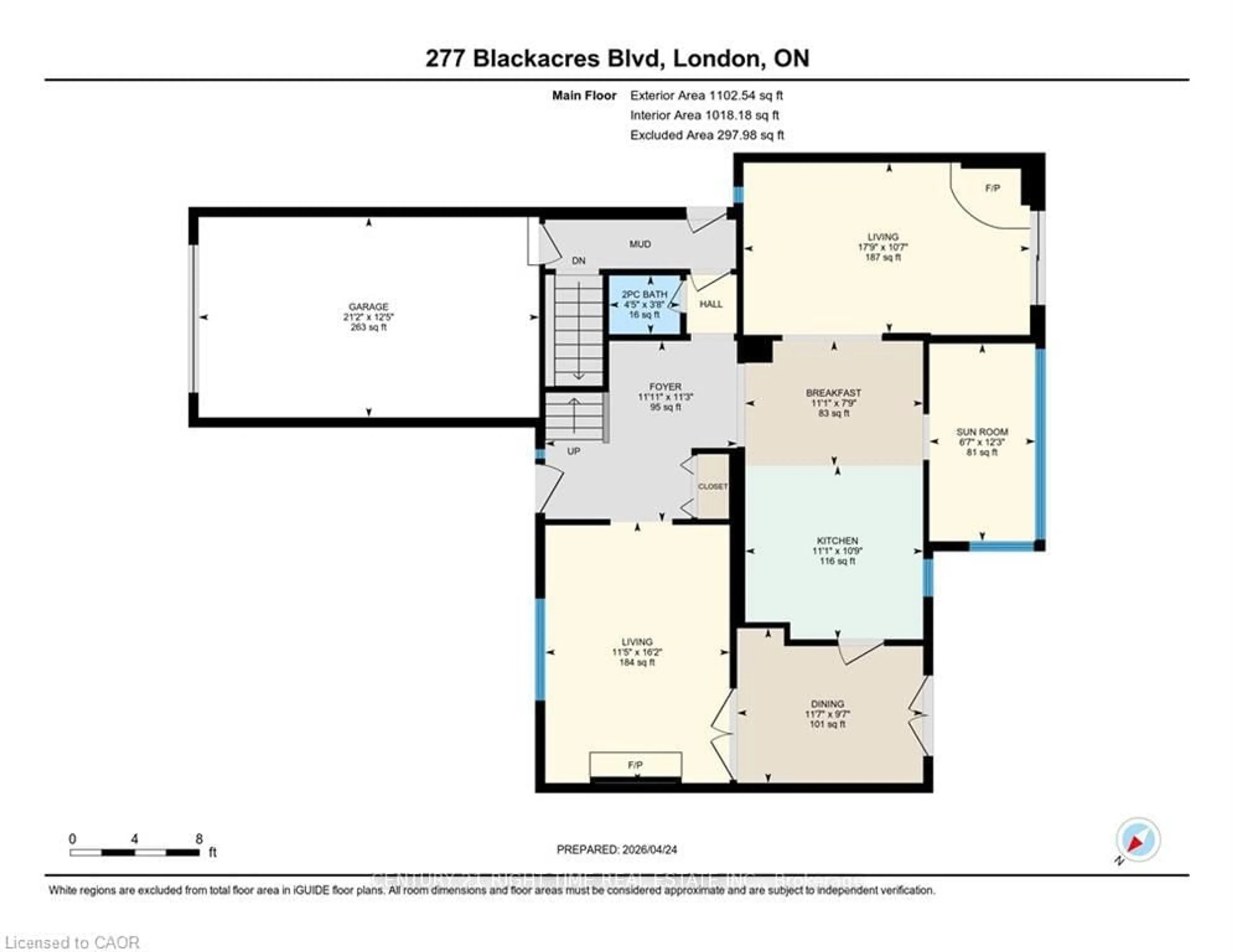Floor plan for 277 Blackacres Blvd, London North Ontario N6G 2H1