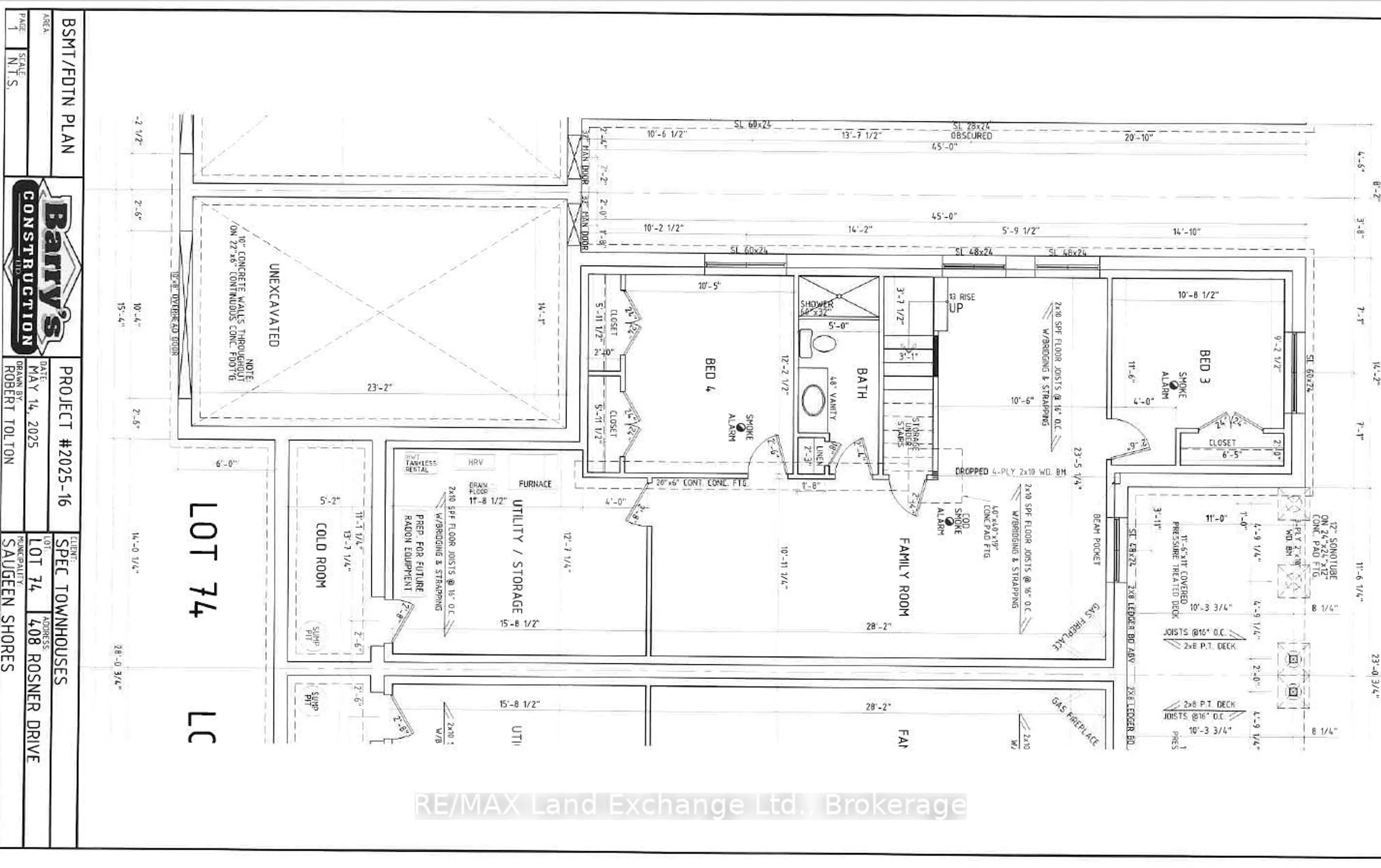 Floor plan for 408 Rosner Dr, Saugeen Shores Ontario N0H 2C8
